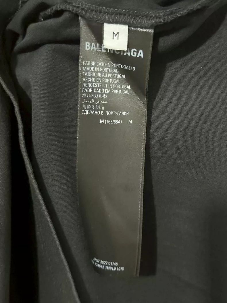 Balenciaga Balenciaga Back Logo Black Short Sleeve, Size M, OS Fit Size US M / EU 48-50 / 2 - 5 Thumbnail