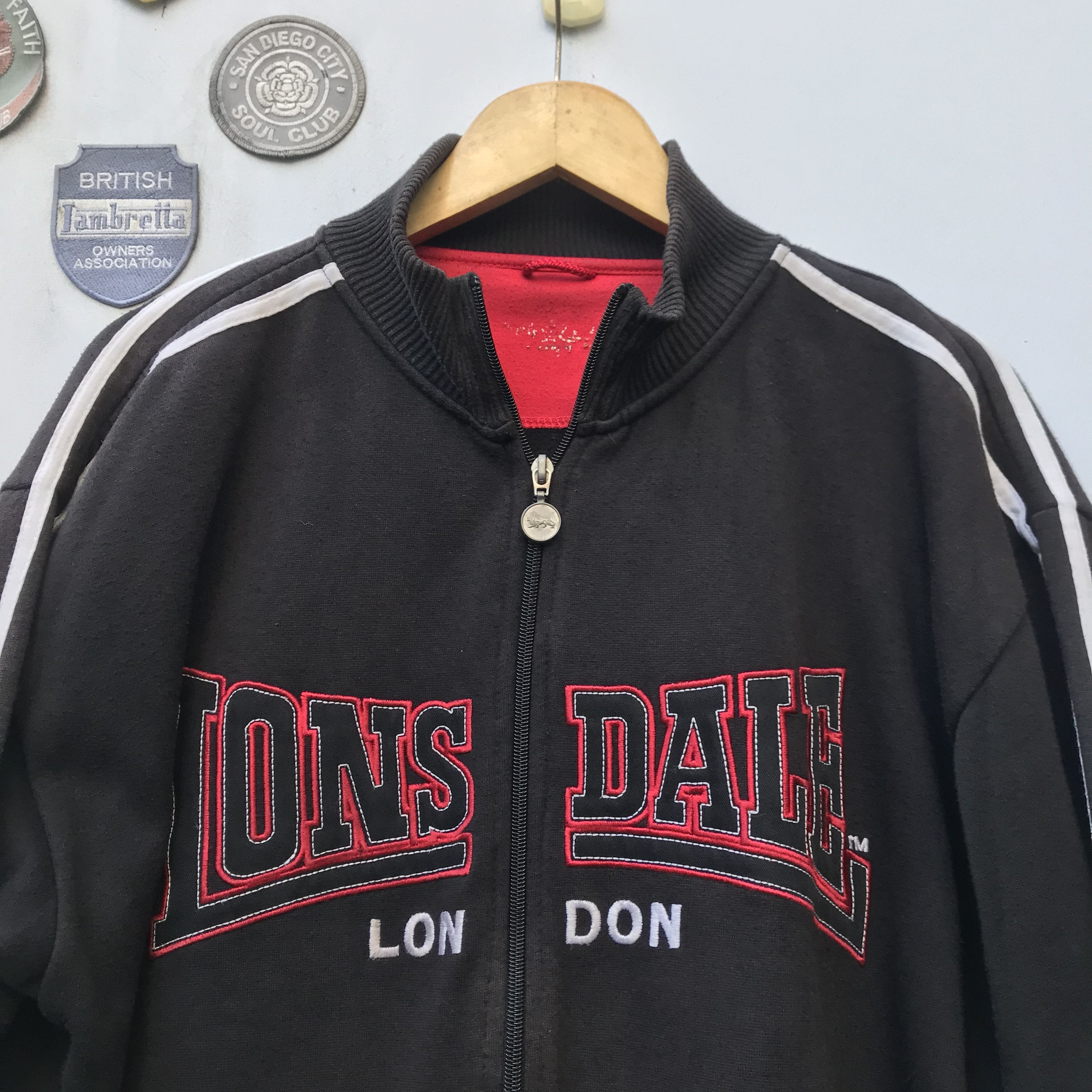 Lonsdale × Other UK Lonsdale london Tracktop jacket two tone black and whitku Size US L / EU 52-54 / 3 - 4 Thumbnail