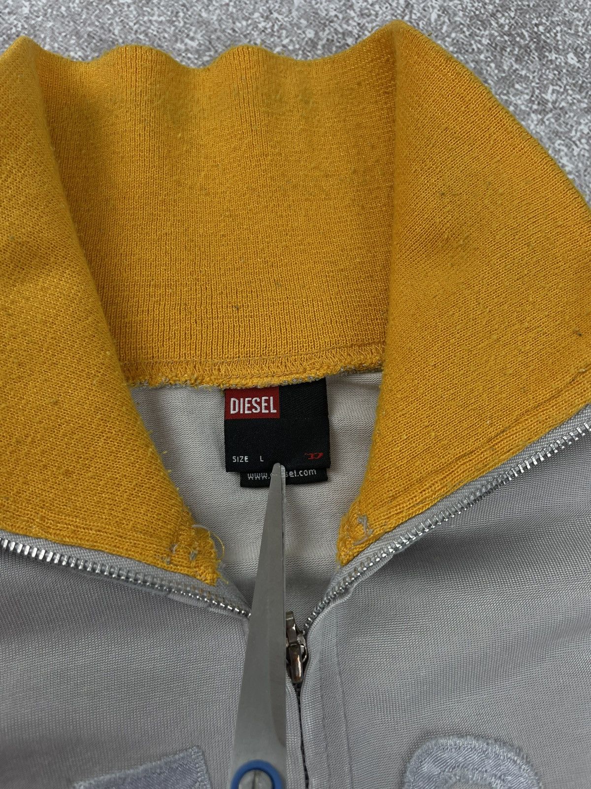 Diesel × Vintage Vintage Diesel Big Logo Track Jacket Slim Size US L / EU 52-54 / 3 - 9 Thumbnail