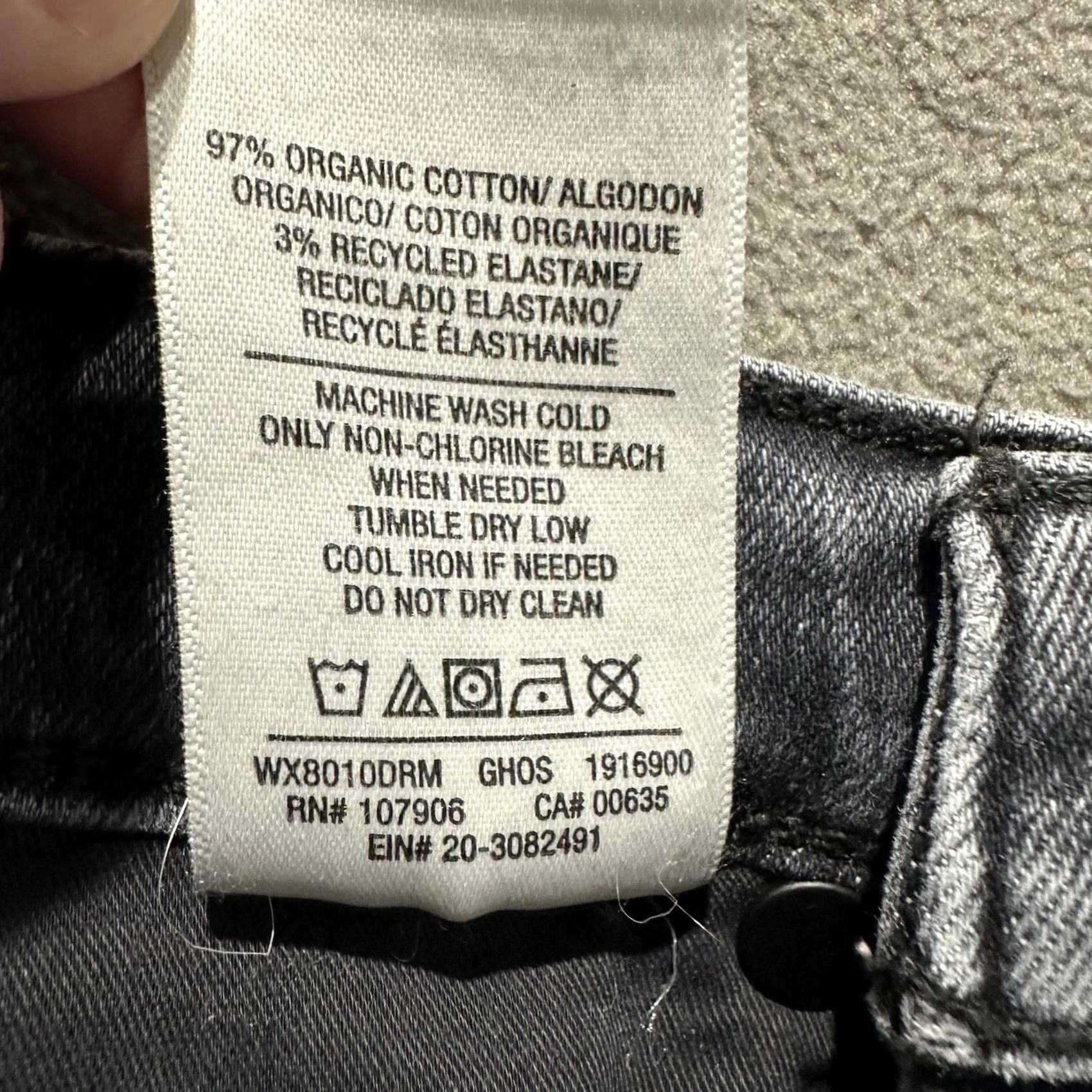 Hudson Hudson Centerfold Skirt Womens 2XS Gray Denim Stretch Side Slit Pockets Short 90s Bohemian Gothic Retro Size 24" / US 00 / IT 34 - 5 Thumbnail