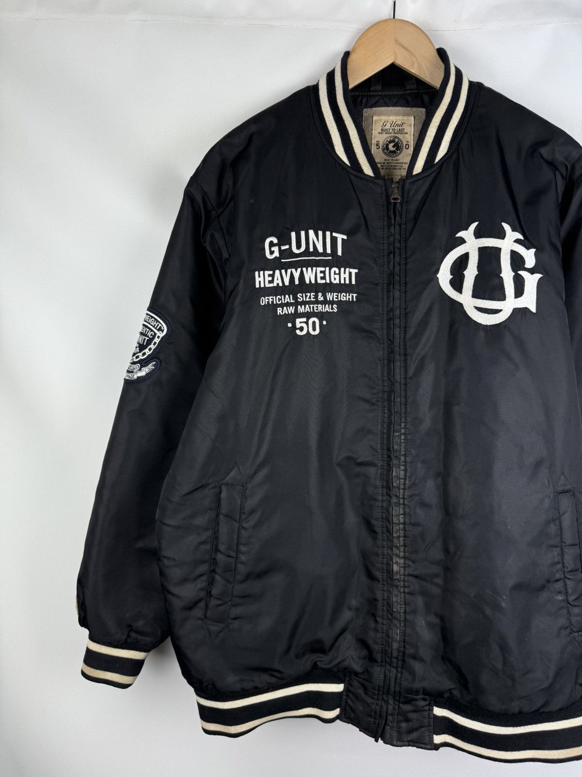 G-Unit G Unit Men’s Rap Hip Hop Varsity Bomber Jacket Size L Nylon Size US L / EU 52-54 / 3 - 2 Thumbnail