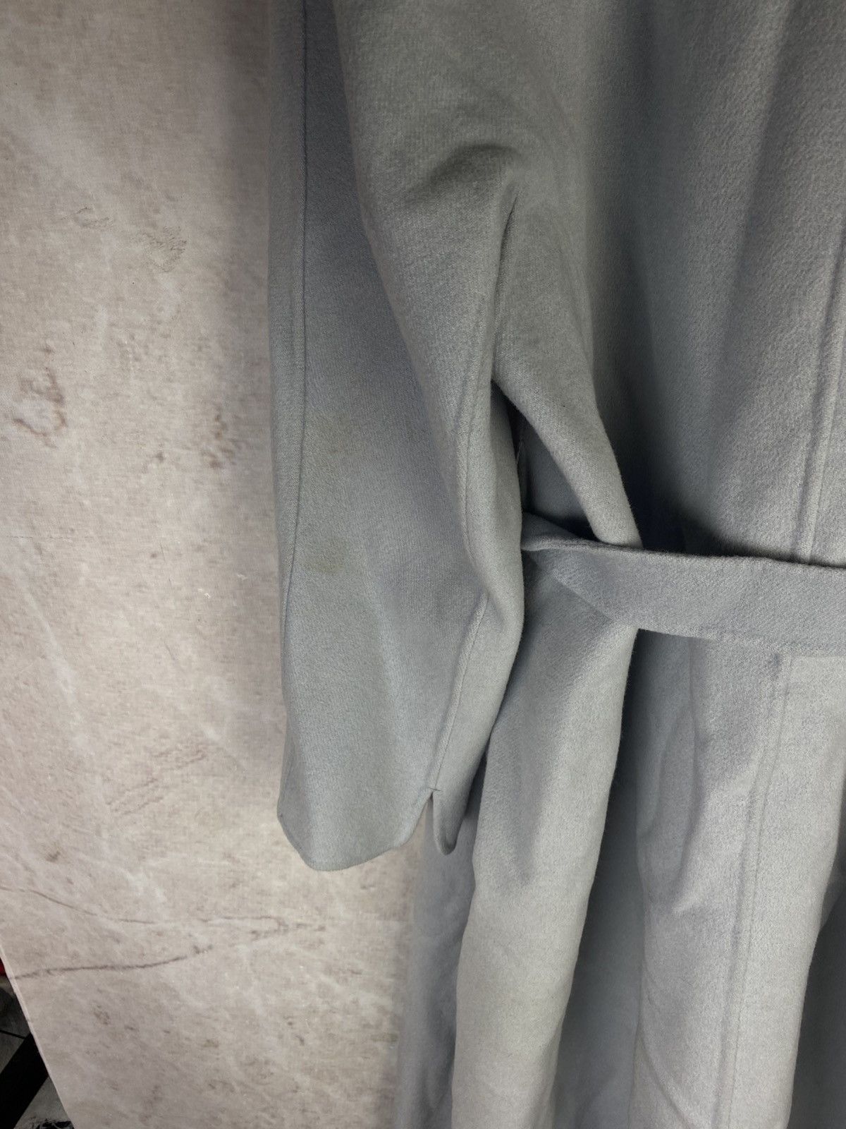 Max Mara Max Mara Long Trench Coat Blue 100% Wool US 8 Size M / US 6-8 / IT 42-44 - 7 Thumbnail