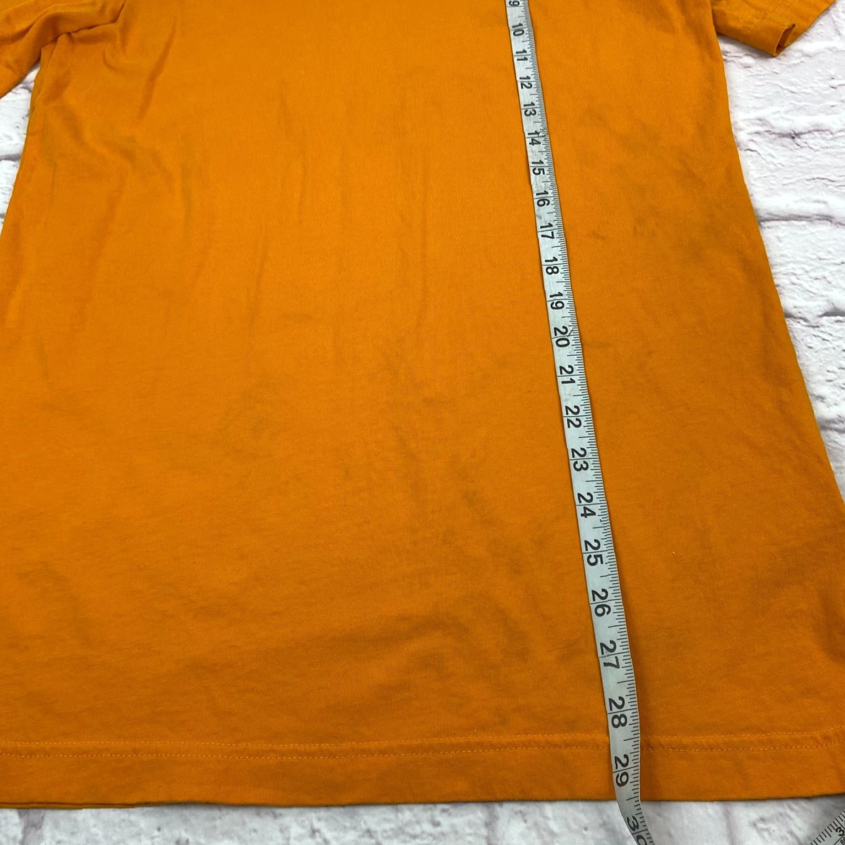 Nike VINTAGE Nike Shirt Mens Just Do It 100% Cotton Coll ar Logo Wrap Around Short Sleeve Size M Yellow - Mens T-Shirt Size US M / EU 48-50 / 2 - 7 Thumbnail