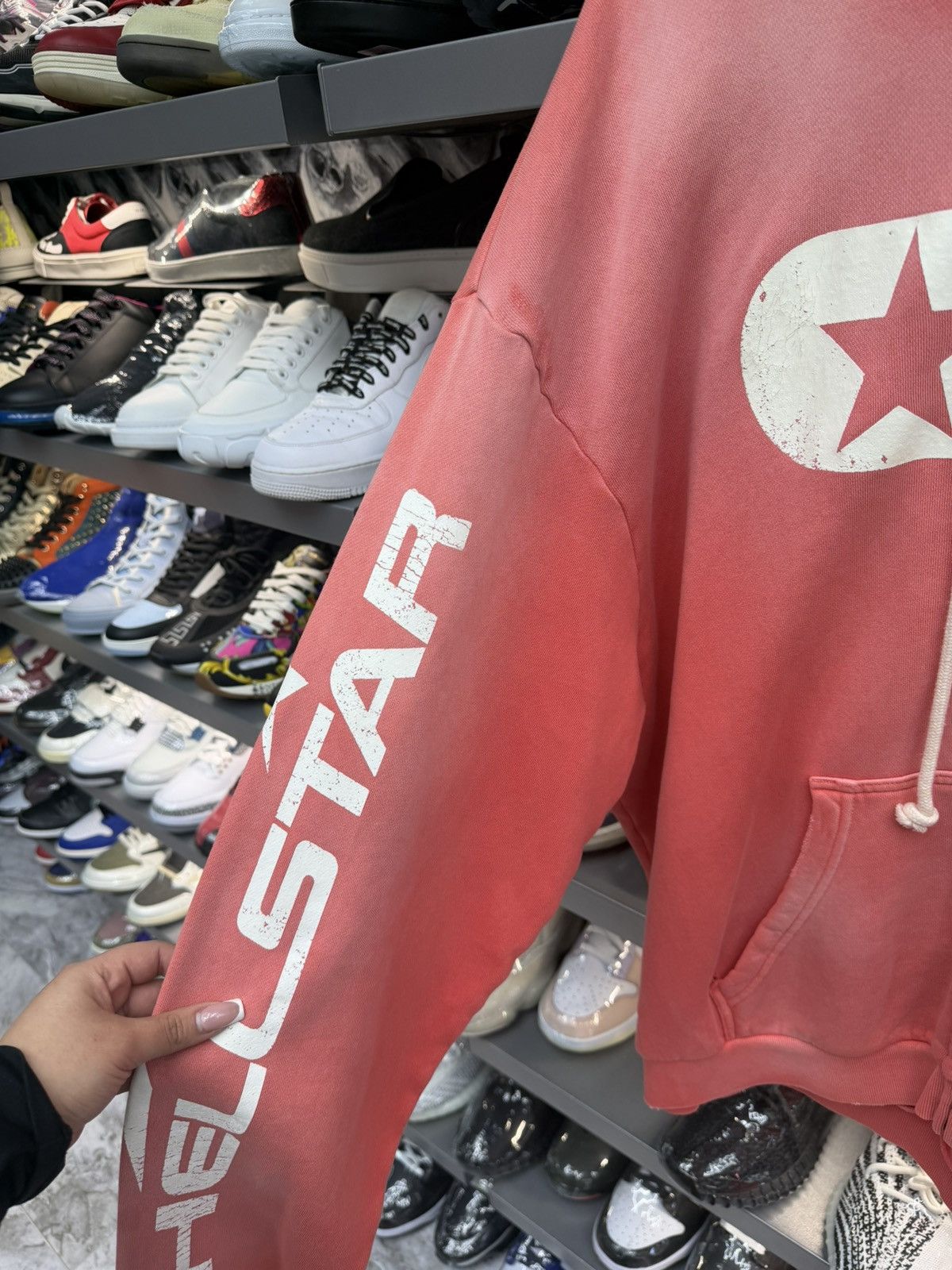 HELLSTAR Hellstar Red Wash Zip Hoodie Size US L / EU 52-54 / 3 - 3 Thumbnail