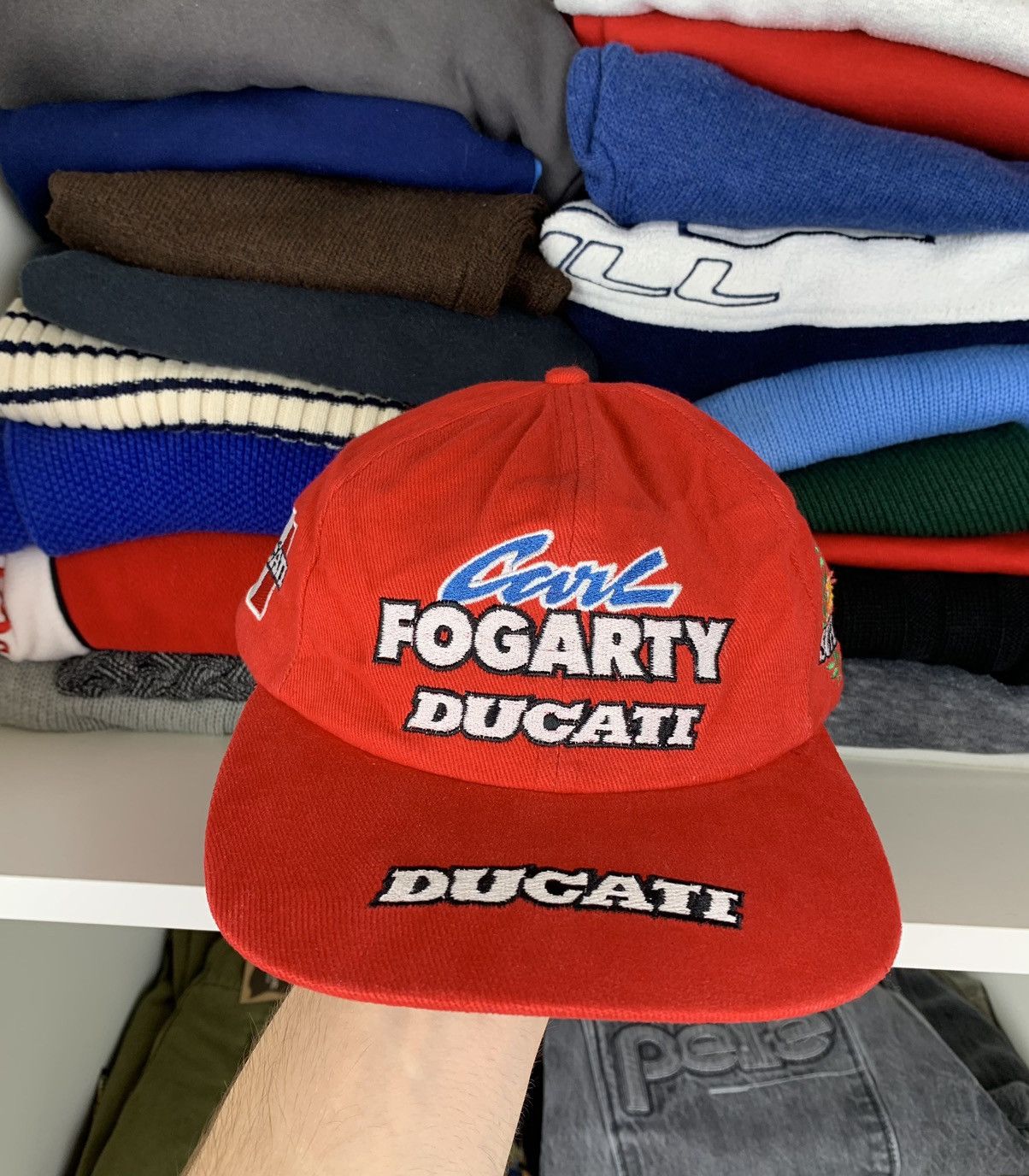 Ducati × Racing × Vintage Vintage Ducati World Superbike Racing Cap Hat ...