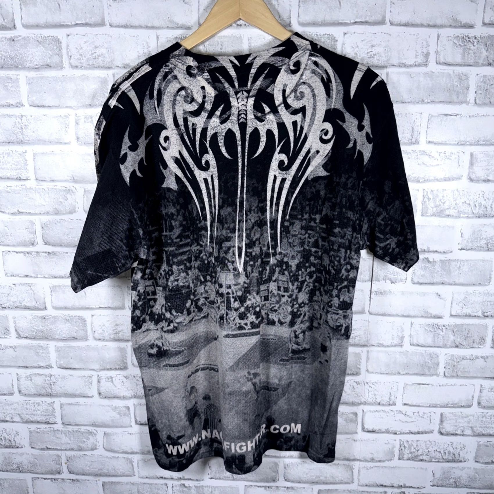 Gloverall Naga Fighters Graphic Print T-Shirt Mens Size L Black Size US L / EU 52-54 / 3 - 4 Thumbnail