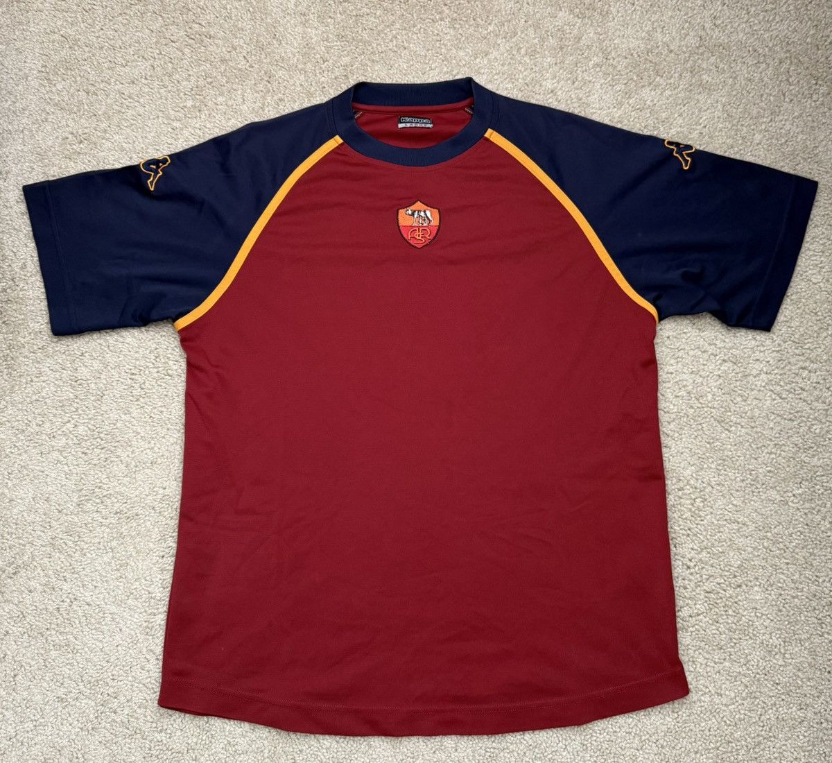 Vintage 2000-01 Kappa AS Roma Training Jersey