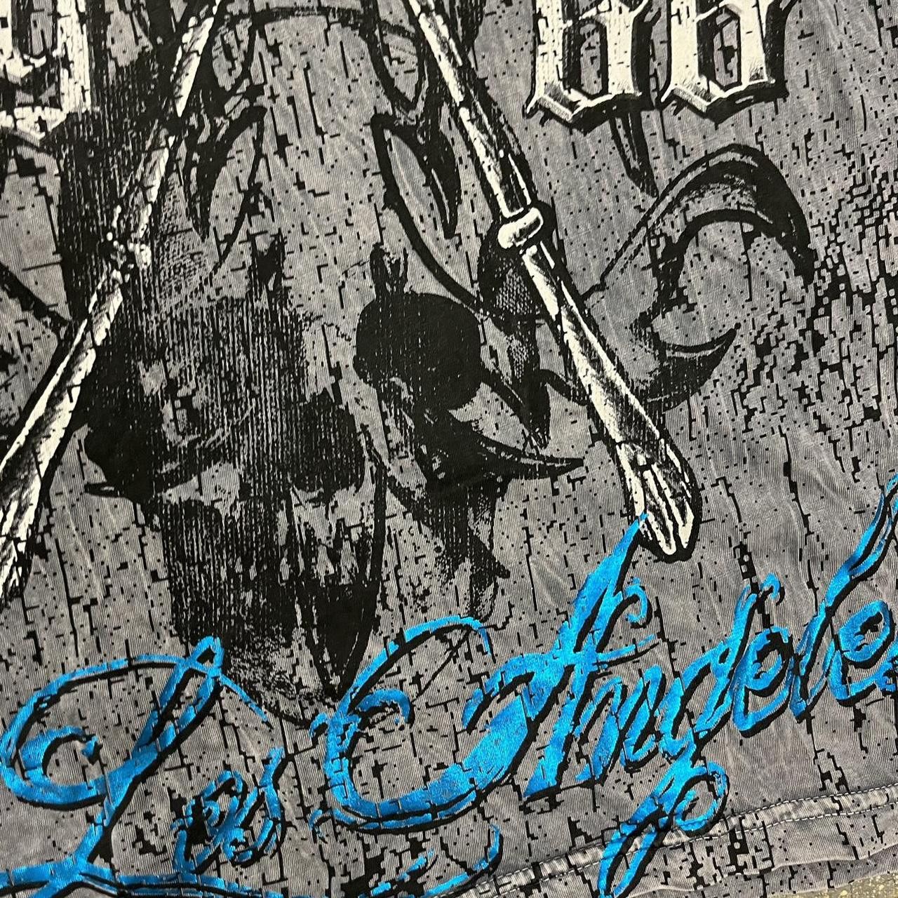 Other VTG Y2K Ranghart Phoenix & Skulls Stars Cyber T shirt Size US XXL / EU 58 / 5 - 8 Thumbnail