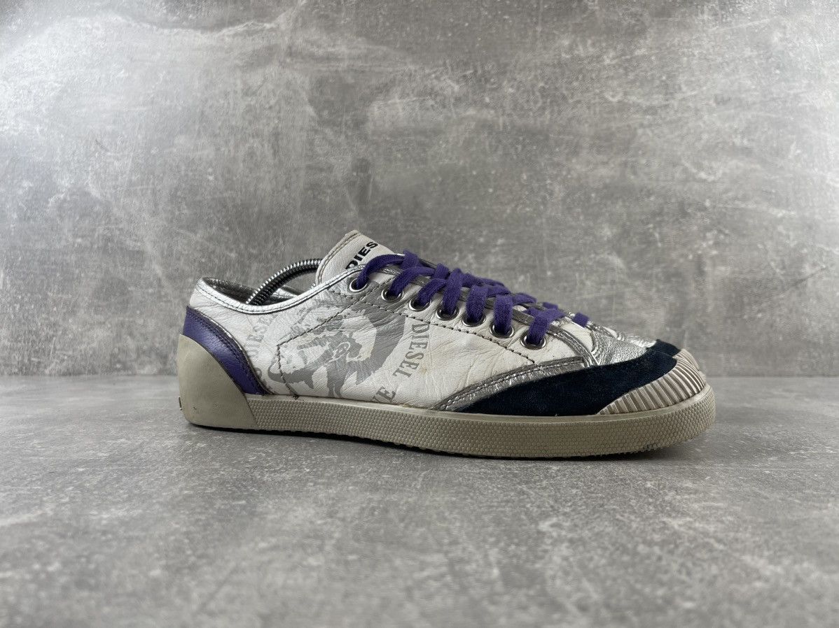 Diesel Rare Diesel Archive Sneakers 00s Logo Print Mohawk Italy Size US 9 / EU 42 - 2 Thumbnail