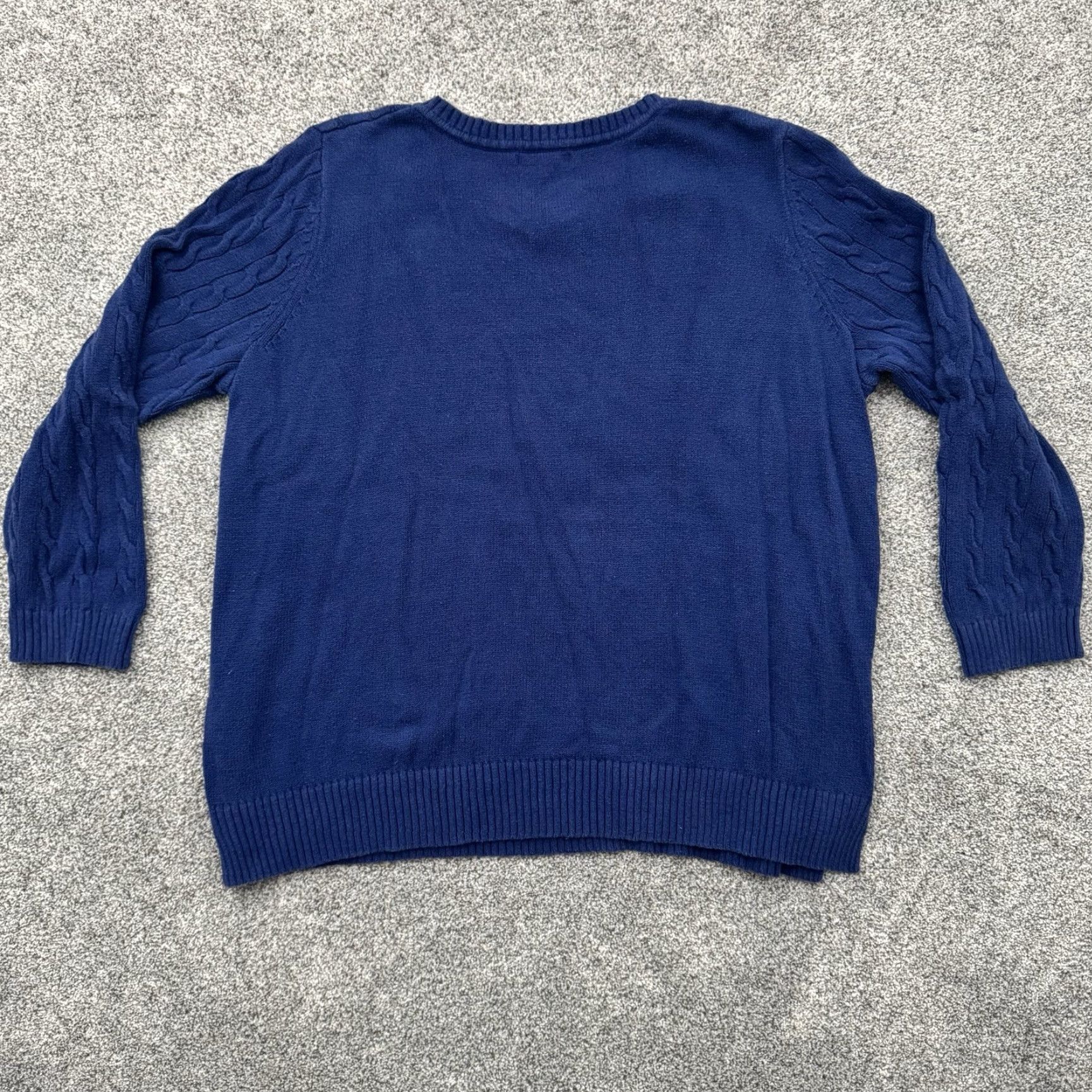 Vintage VINTAGE Woman Within Sweater Womens 2X Plus Fisherman Grandmacore Warm Cozy Preppy 2010s Size XXL / US 16-18 / IT 52-54 - 8 Thumbnail
