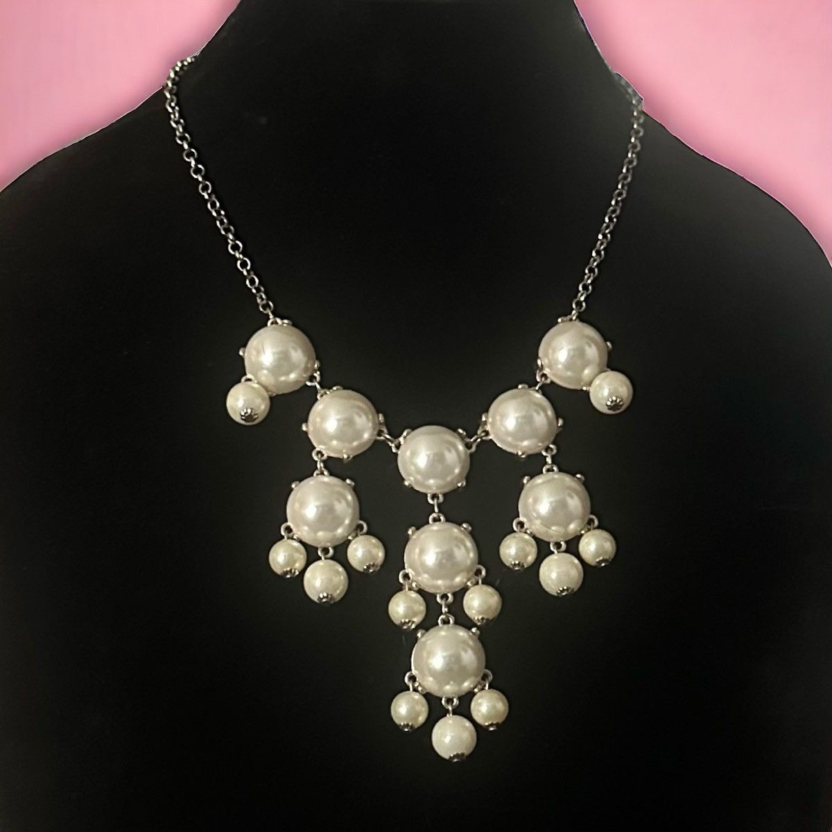 Other Cascading bubble pearl statement necklace Size ONE SIZE - 1 Thumbnail