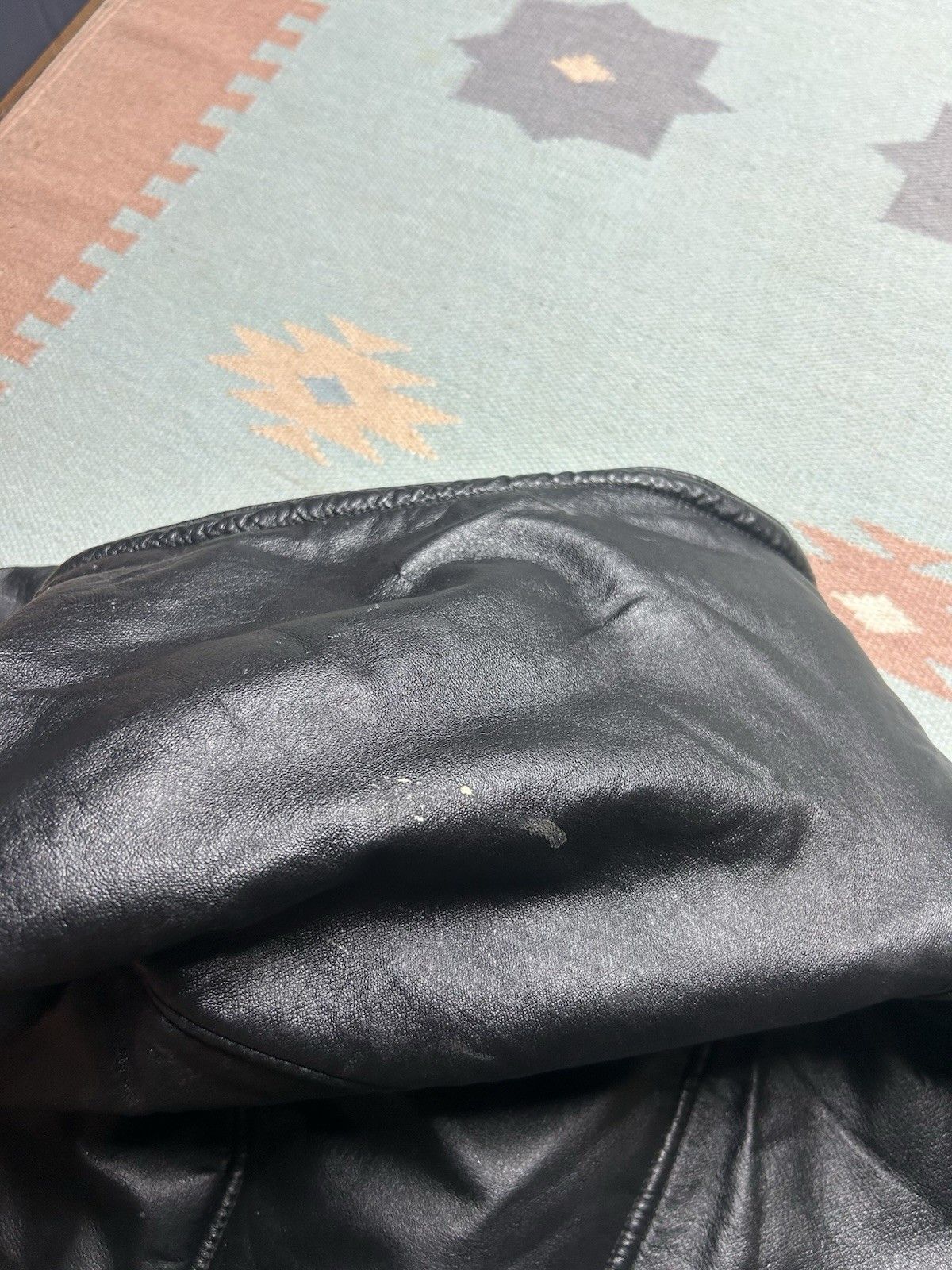 Vintage Vtg Wilson’s hooded leather jacket faux fur motorcycle L Size US L / EU 52-54 / 3 - 12 Thumbnail