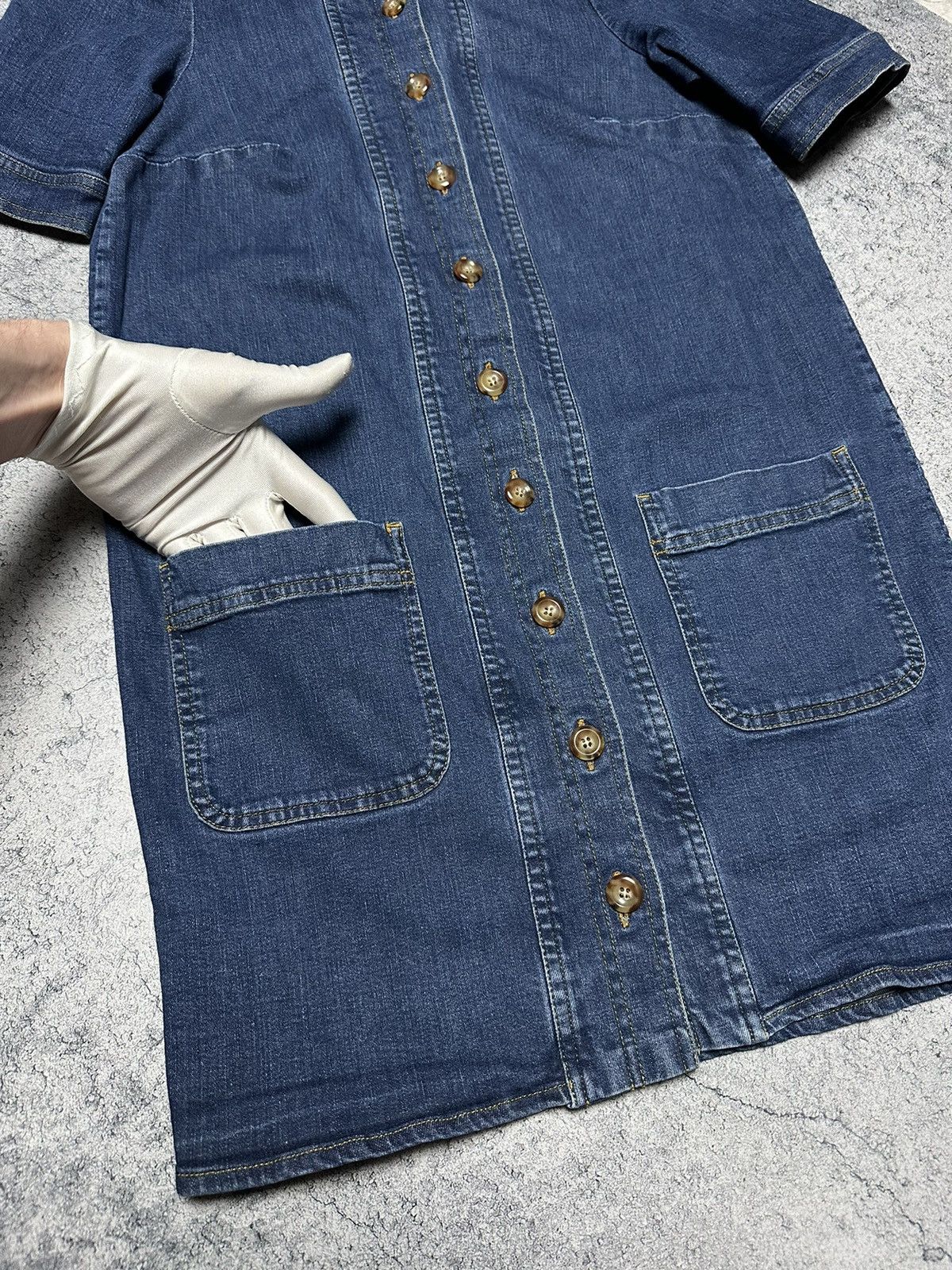 Sezane Sezane Almette Denim Shirt Mini Buttons Dress Size S / US 4 / IT 40 - 4 Thumbnail
