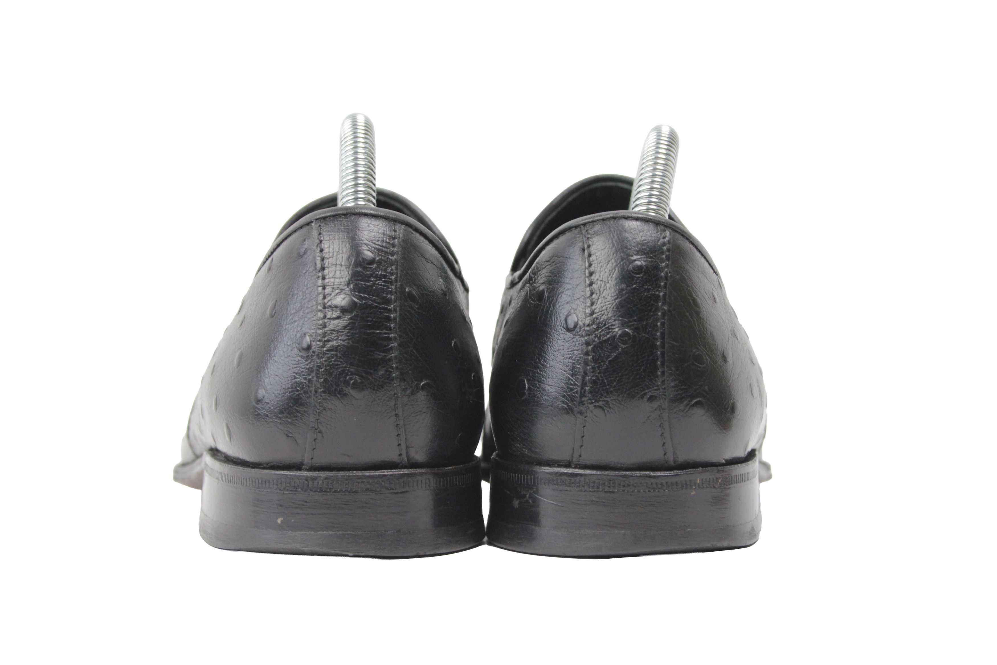 Pierre Cardin 90S Ostrich Leather Loafers Vintage Size US 7 / EU 40 - 10 Thumbnail