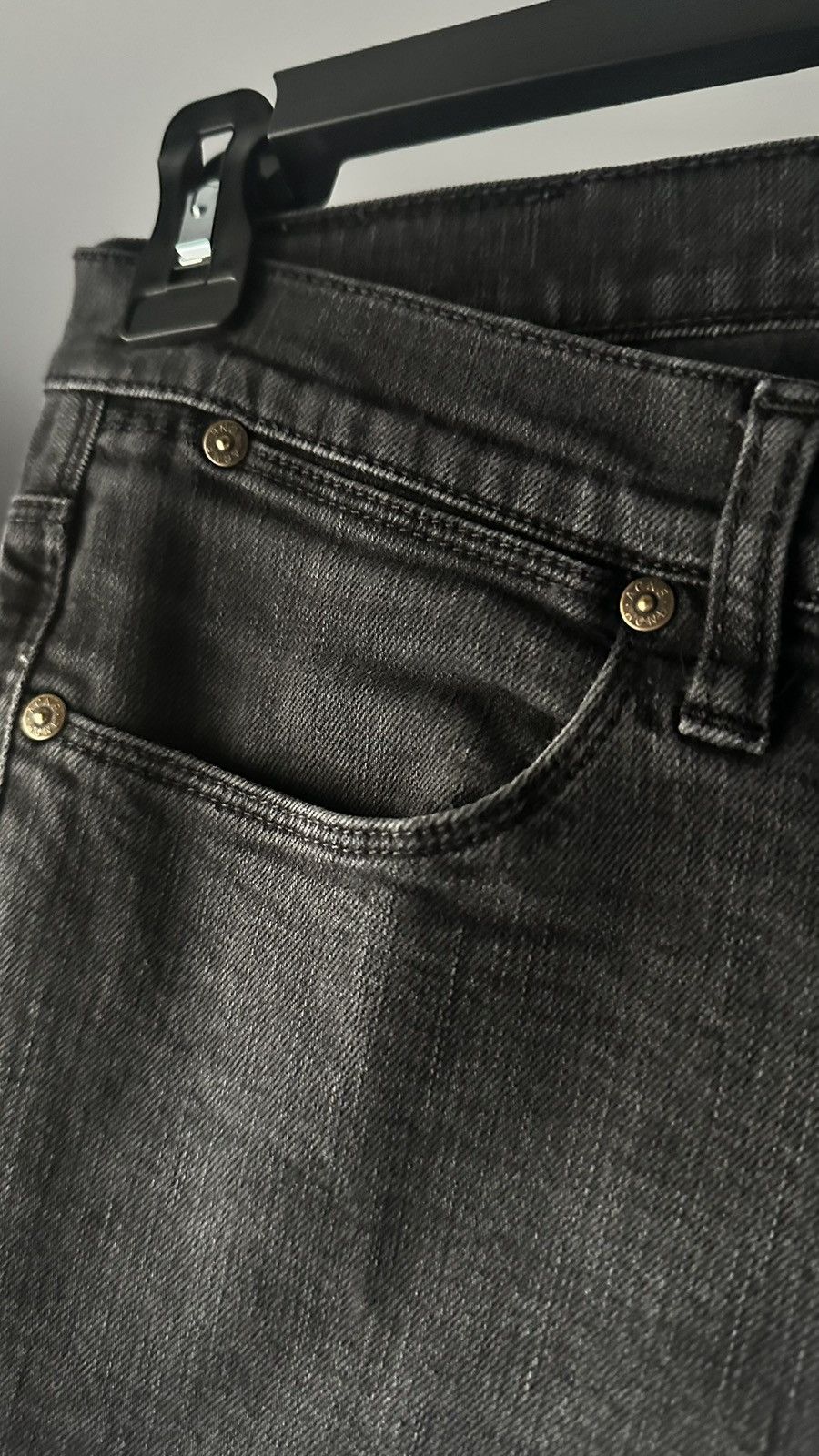 Acne Studios 32” black washed Acne denim Size US 31 - 4 Thumbnail