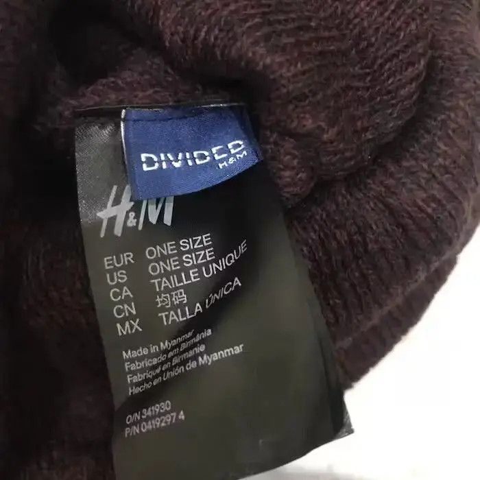 H&M × Vintage H&M Plain Beanie Hat Size ONE SIZE - 5 Thumbnail