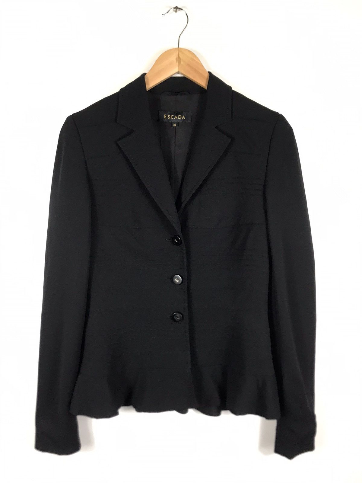 Escada 🔥Escada Viscose Single Breast Coat Jacket Size XS / US 0-2 / IT 36-38 - 1 Thumbnail
