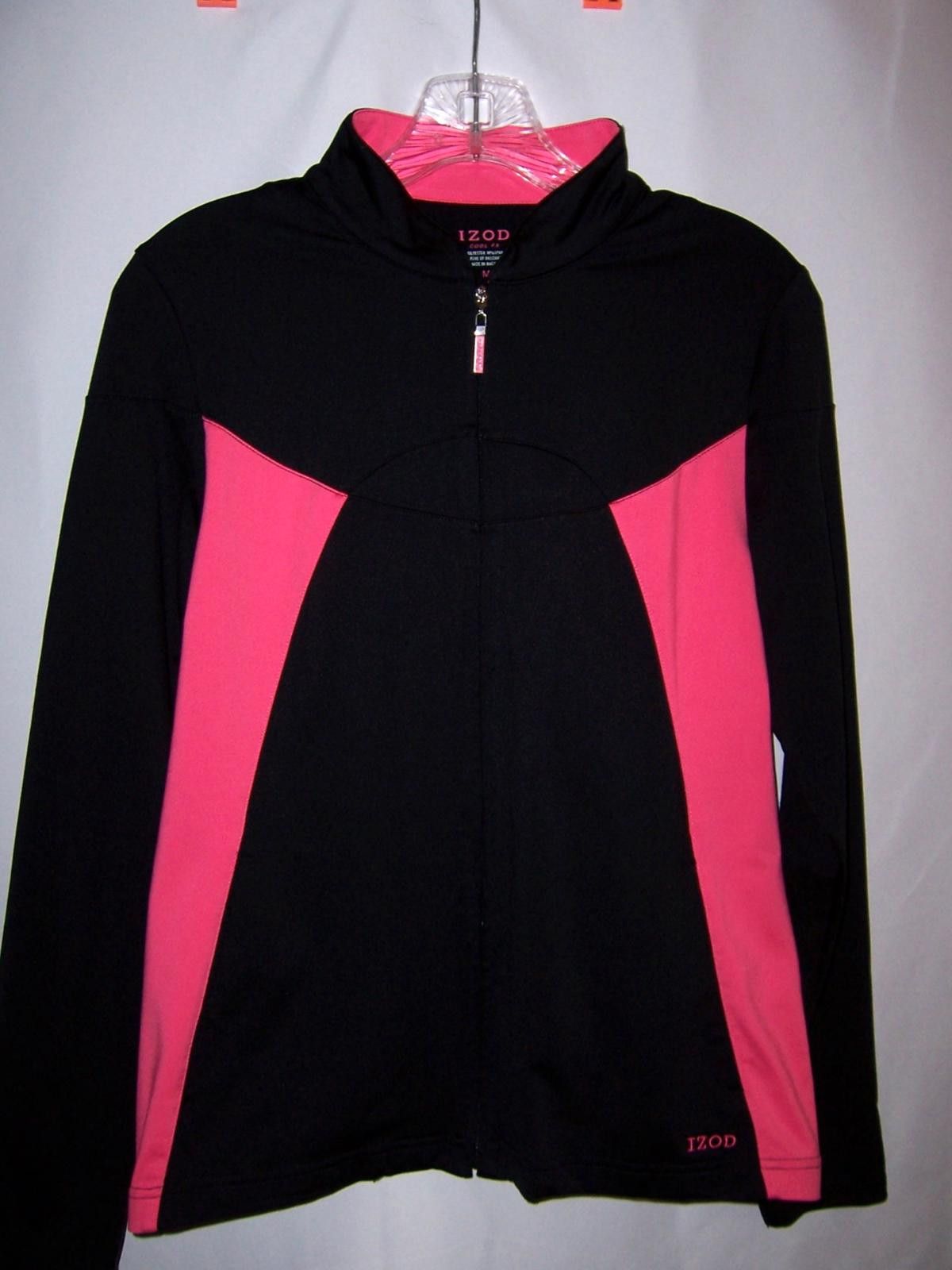 Izod Izod Cool FX Women's Fitted Athletic Jacket Black/Pink - M Size M / US 6-8 / IT 42-44 - 1 Thumbnail