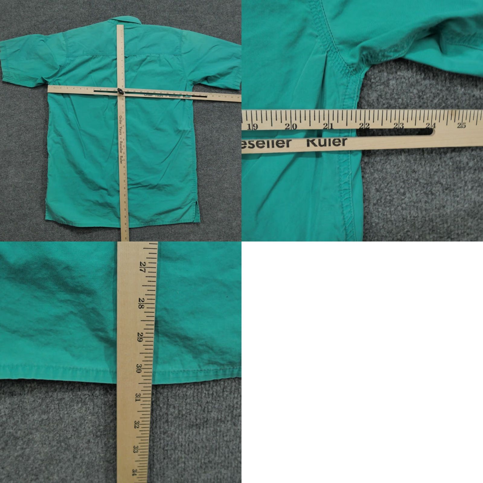 Polo Ralph Lauren VINTAGE Polo Ralph Lauren Blaire Shirt Mens M Green Blue Teal Button-Down Short Sleeve Size US M / EU 48-50 / 2 - 8 Thumbnail