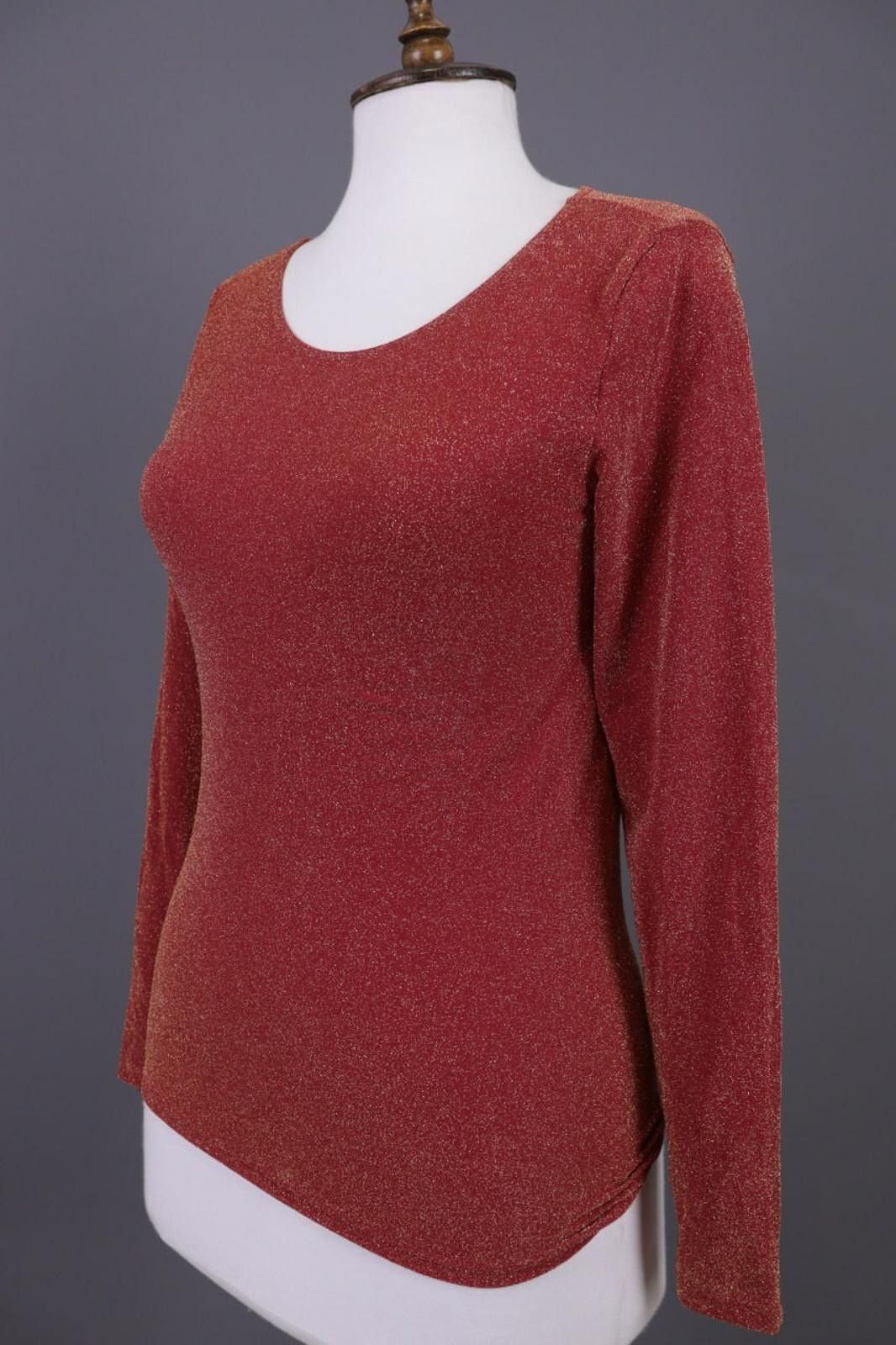 Wolford Wolford Metallics Austria Burgundy Relaxed Top Shirt Size M Size M / US 6-8 / IT 42-44 - 8 Thumbnail