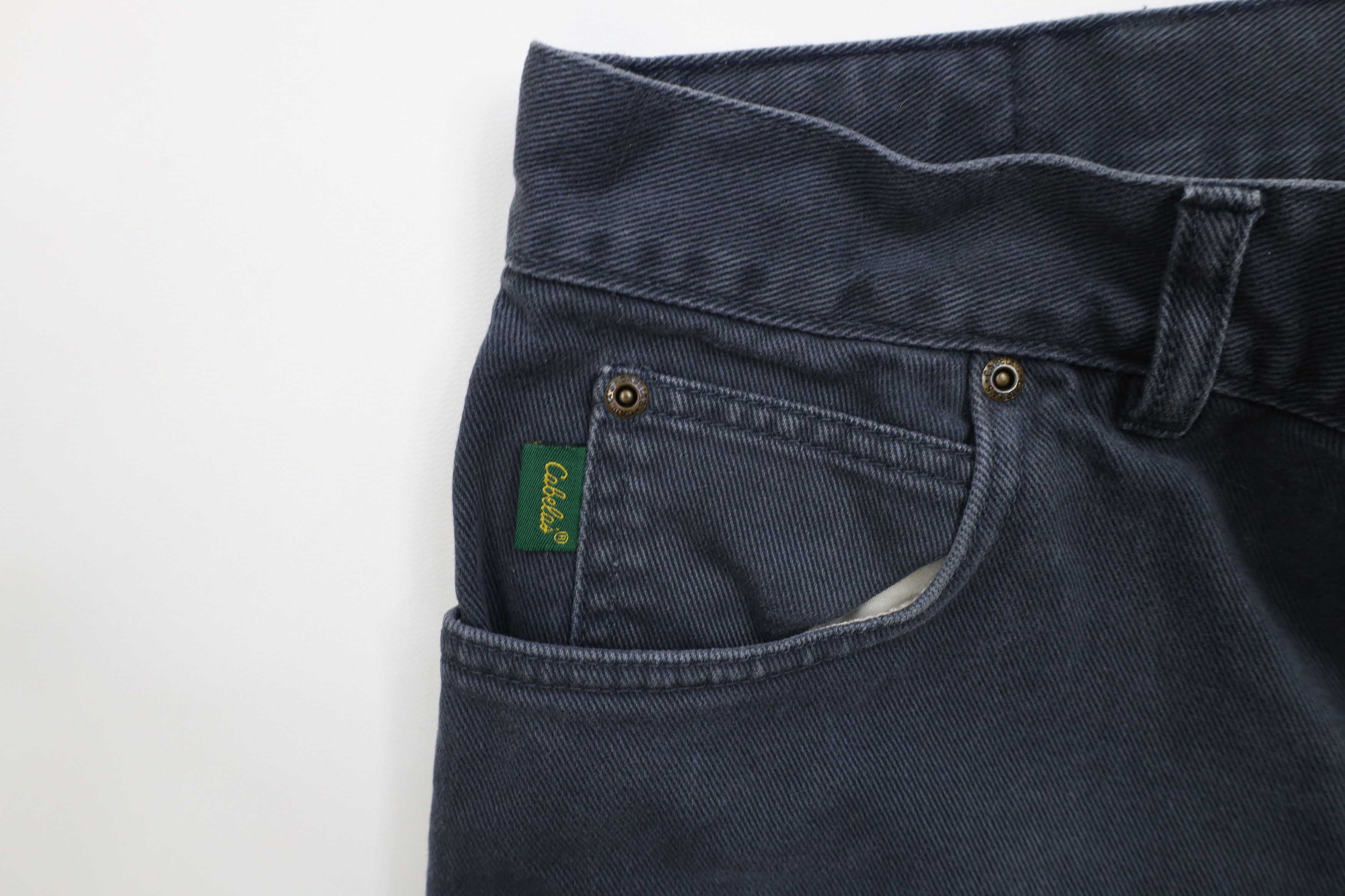 Cabelas × Vintage Vintage 90s Cabelas Relaxed Fit Denim Jeans Gray Cotton Size US 38 / EU 54 - 7 Thumbnail