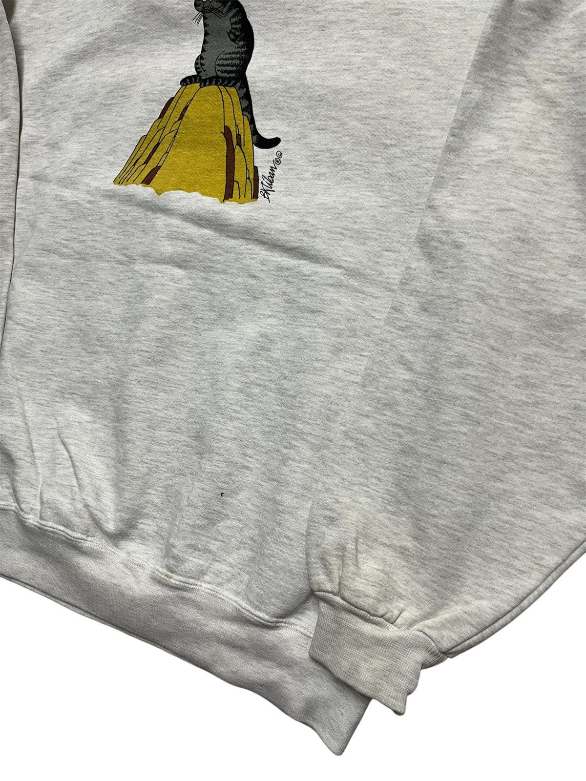 Vintage 90s Bkliban Hawaii Hiking Cat Crewneck Sweatshirt Size US M / EU 48-50 / 2 - 10 Thumbnail