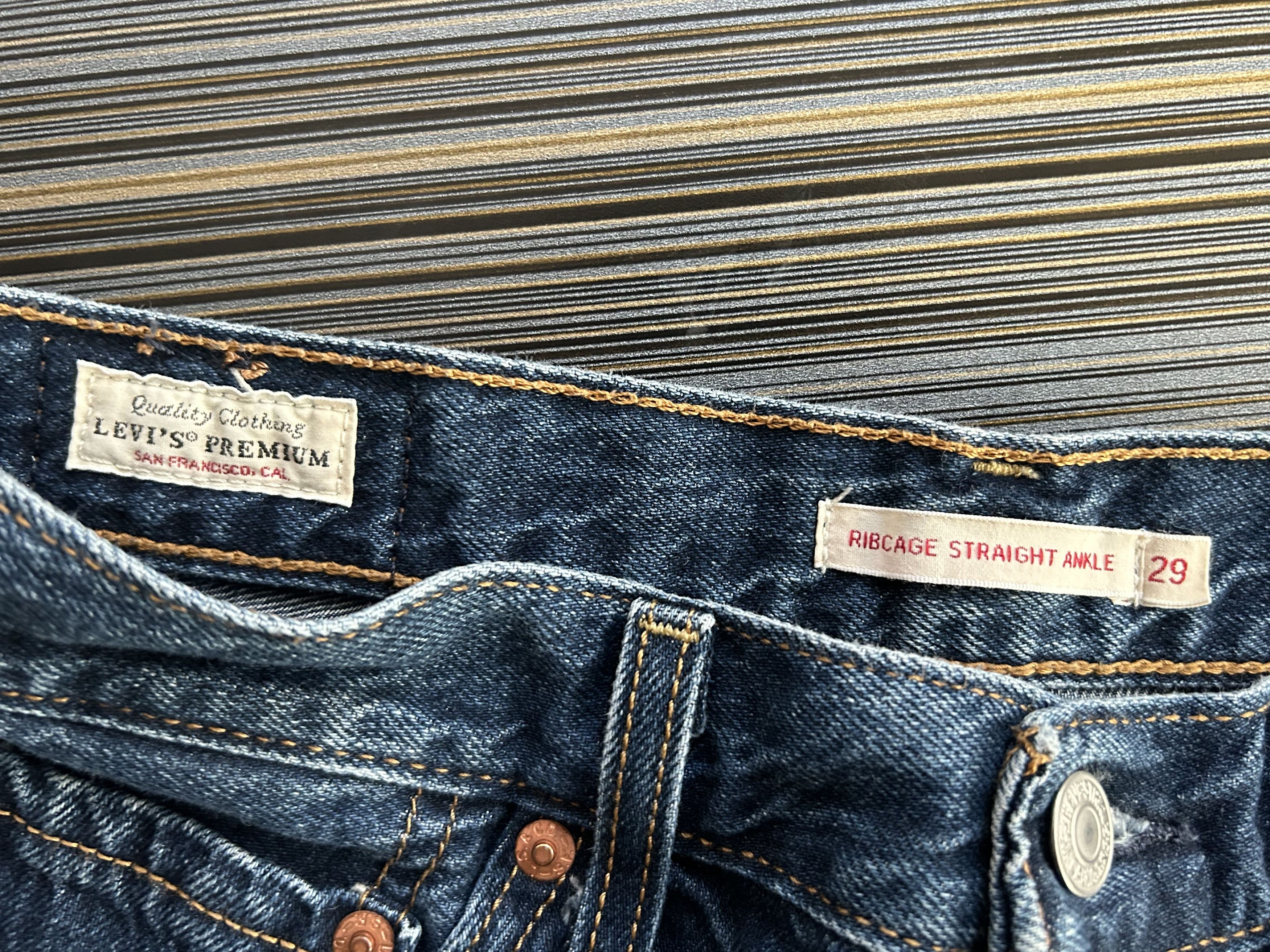 Levi's Levi's Premium Ribcage Straight Ankle Jeans Size 29" - 4 Thumbnail