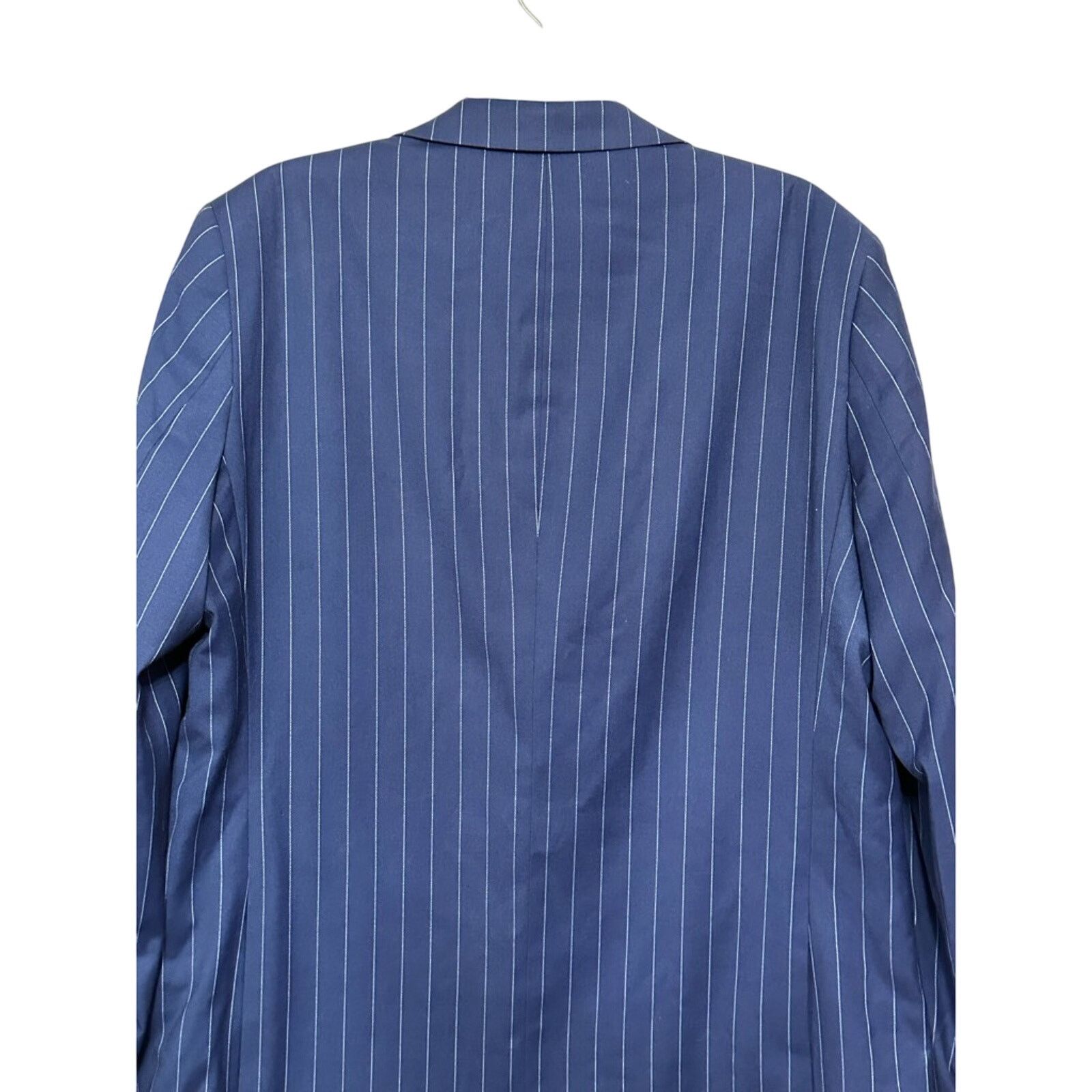 Other Soul Of London Stripe Two-Button Blazer Blue Men’s 46R NWOT Size 46R - 5 Thumbnail