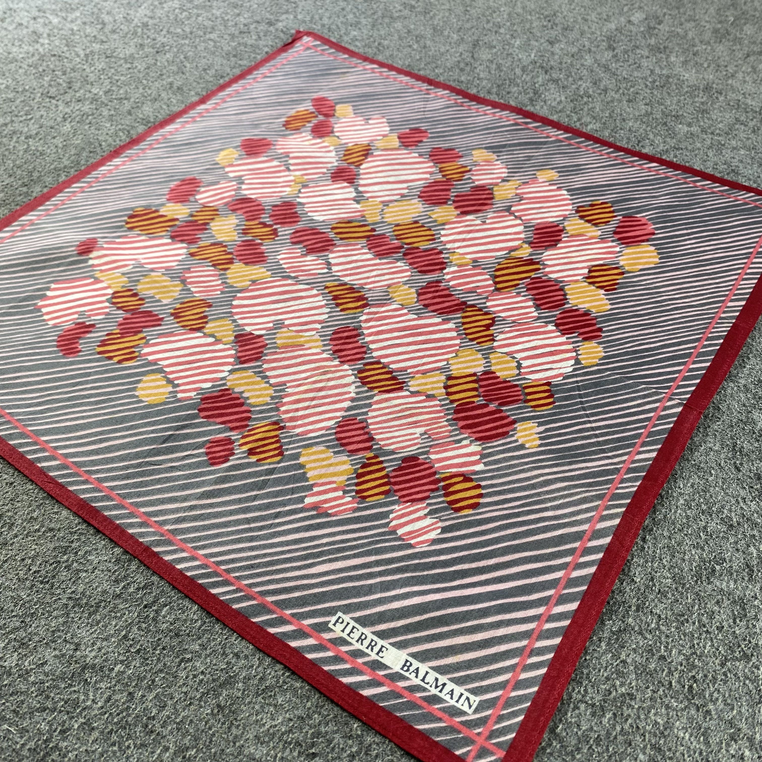 Pierre Balmain × Vintage Pierre Balmain Handkerchief/Neckerchief/Bandana HC645 Size ONE SIZE - 2 Thumbnail