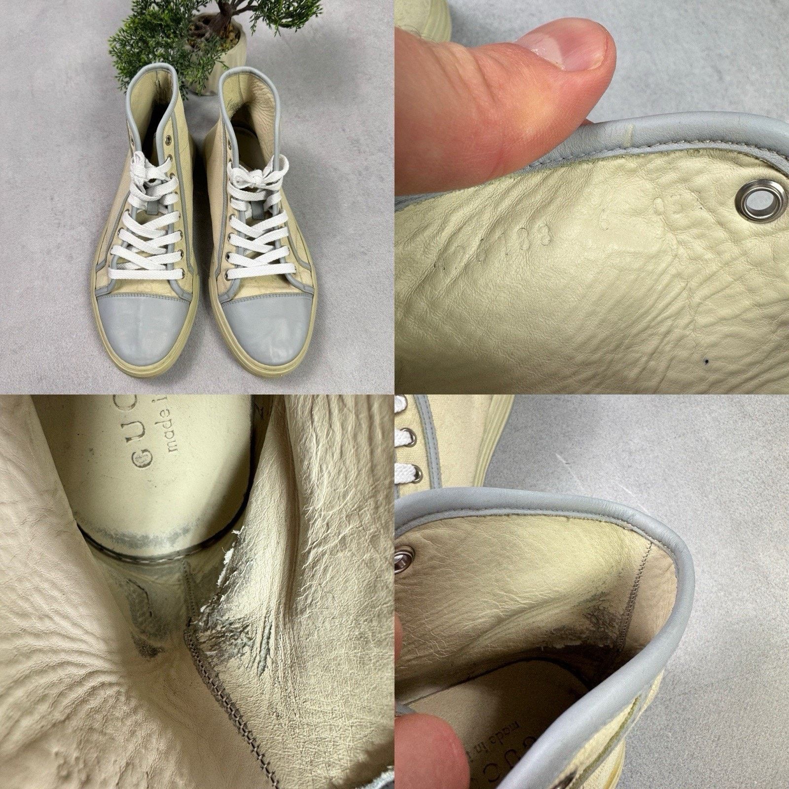 Gucci Gucci GG Monogram High Sneaker Size US 7 Grey Size US 7 / EU 40 - 22 Thumbnail