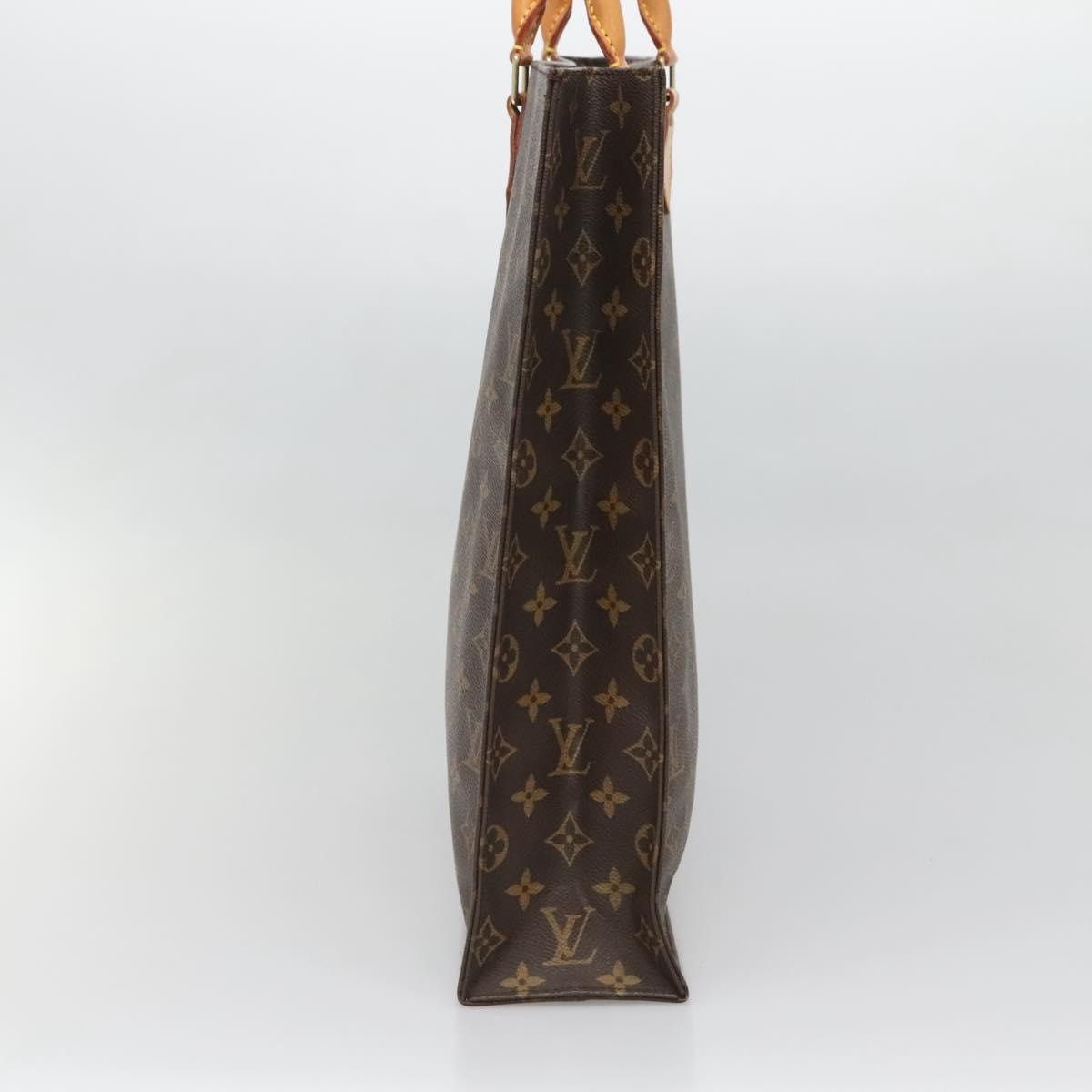 Louis Vuitton LOUIS VUITTON Monogram Sac Plat Hand Bag M51140 Size ONE SIZE - 4 Thumbnail