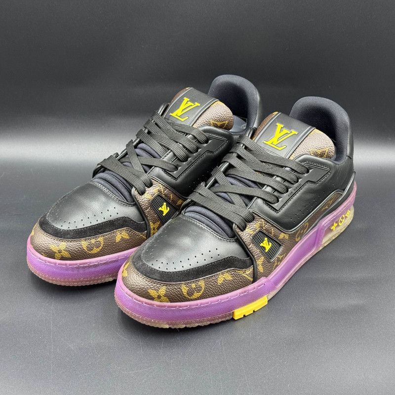 Louis Vuitton Louis Vuitton Trainer Sneakers in Lakers Purple Yellow 0079 Size US 10 / IT 40 - 1 Thumbnail