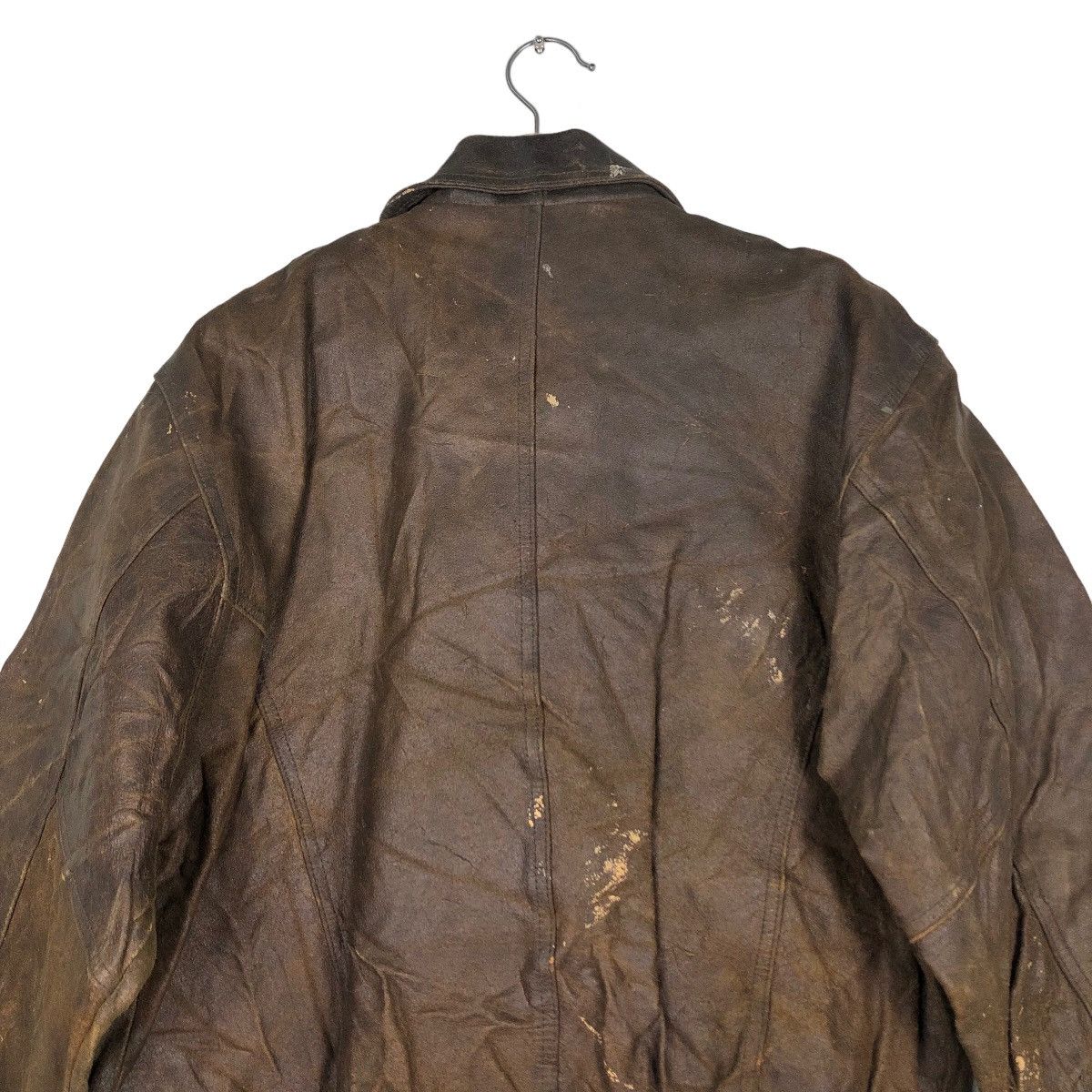 Japanese Brand 🔥Vintage Fly Genuine Leather Jacket Amcruis American Ship Size US M / EU 48-50 / 2 - 9 Thumbnail