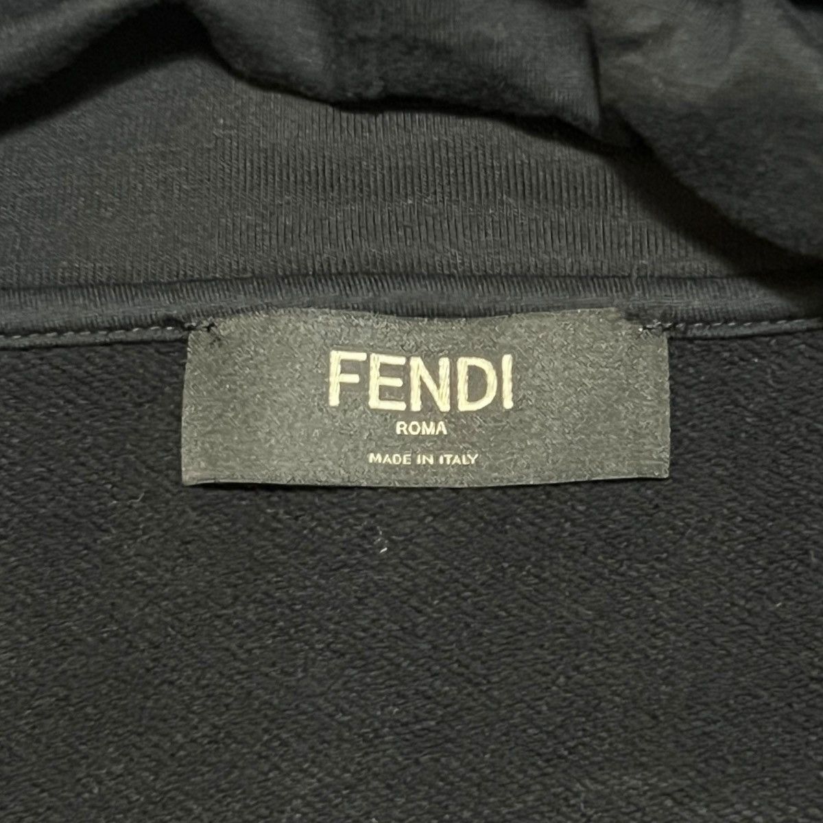 Fendi FENDI Zip-Up Cotton Jersey Collar-Integrated Hoodie Size US XXL / EU 58 / 5 - 7 Thumbnail
