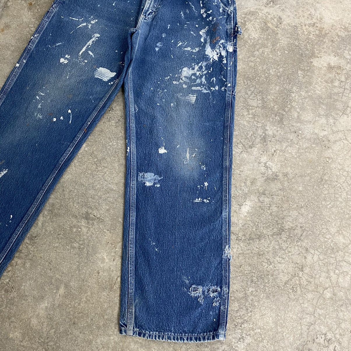 Carhartt Vintage Carhartt Splatter Ripped Carpenter Work Pants Size US 34 / EU 50 - 8 Thumbnail
