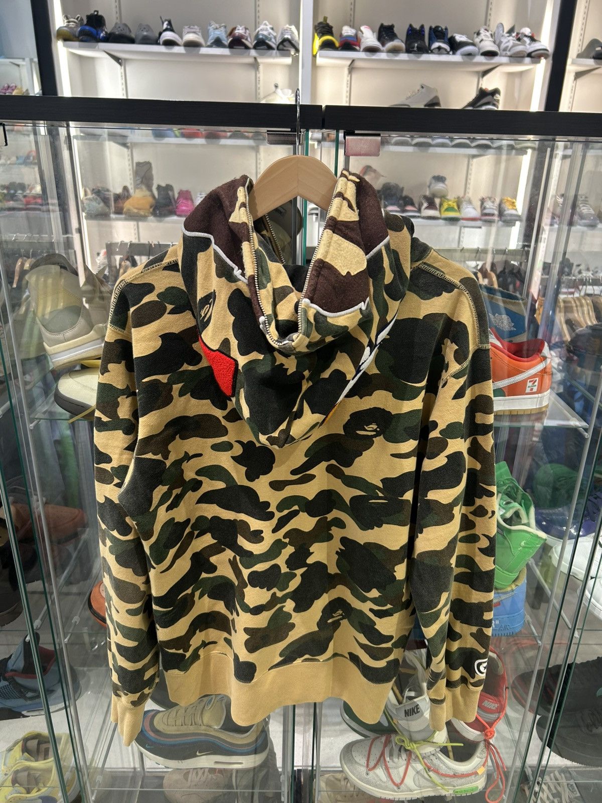 Bape Bape 1st camo yellow ape full zip up hoodie Size US XL / EU 56 / 4 - 6 Thumbnail