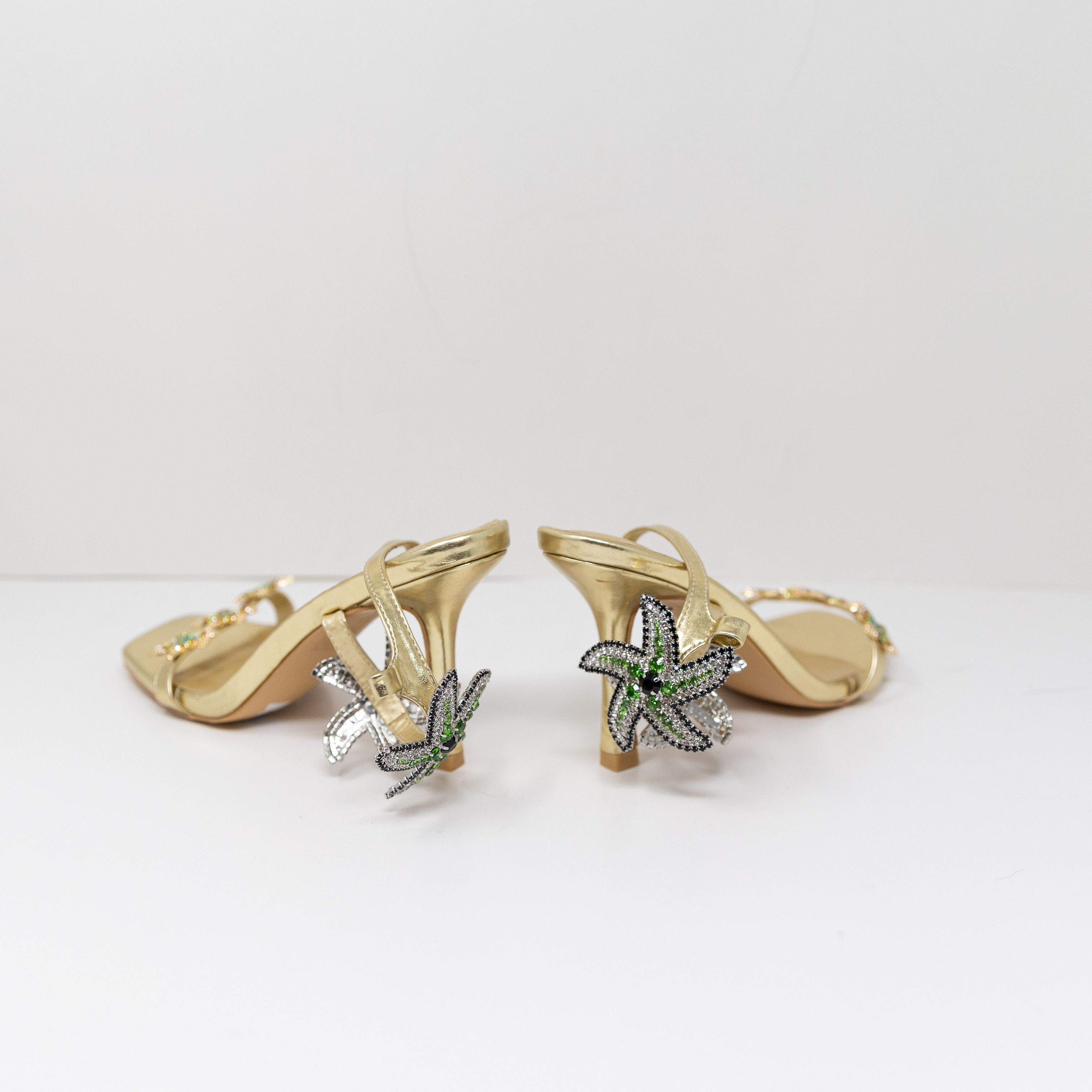 Azalea Wang Azalea Wang Syed Gold Metallic Rhinestone Size US 7 / IT 37 - 3 Thumbnail