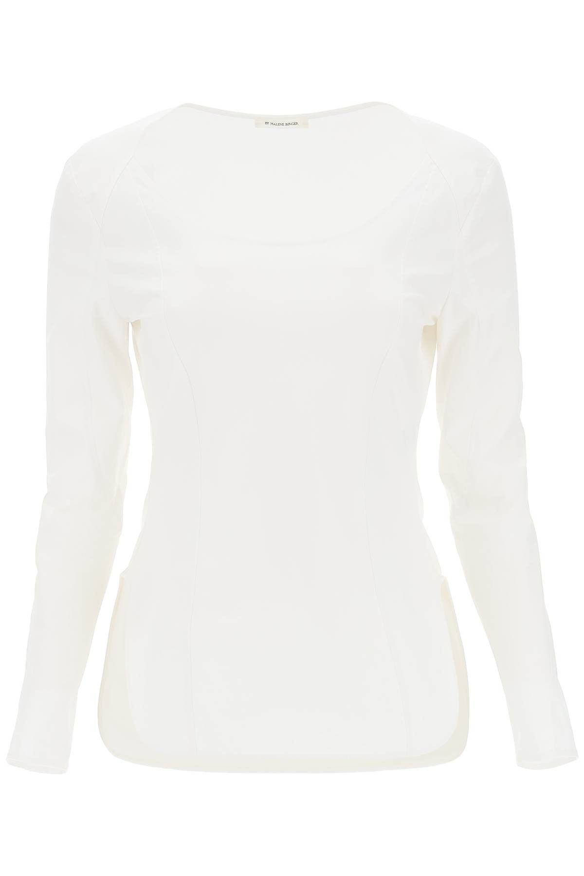 image of By Malene Birger Leiya Poplin Blouse in Pure White, Women's (Size Medium)