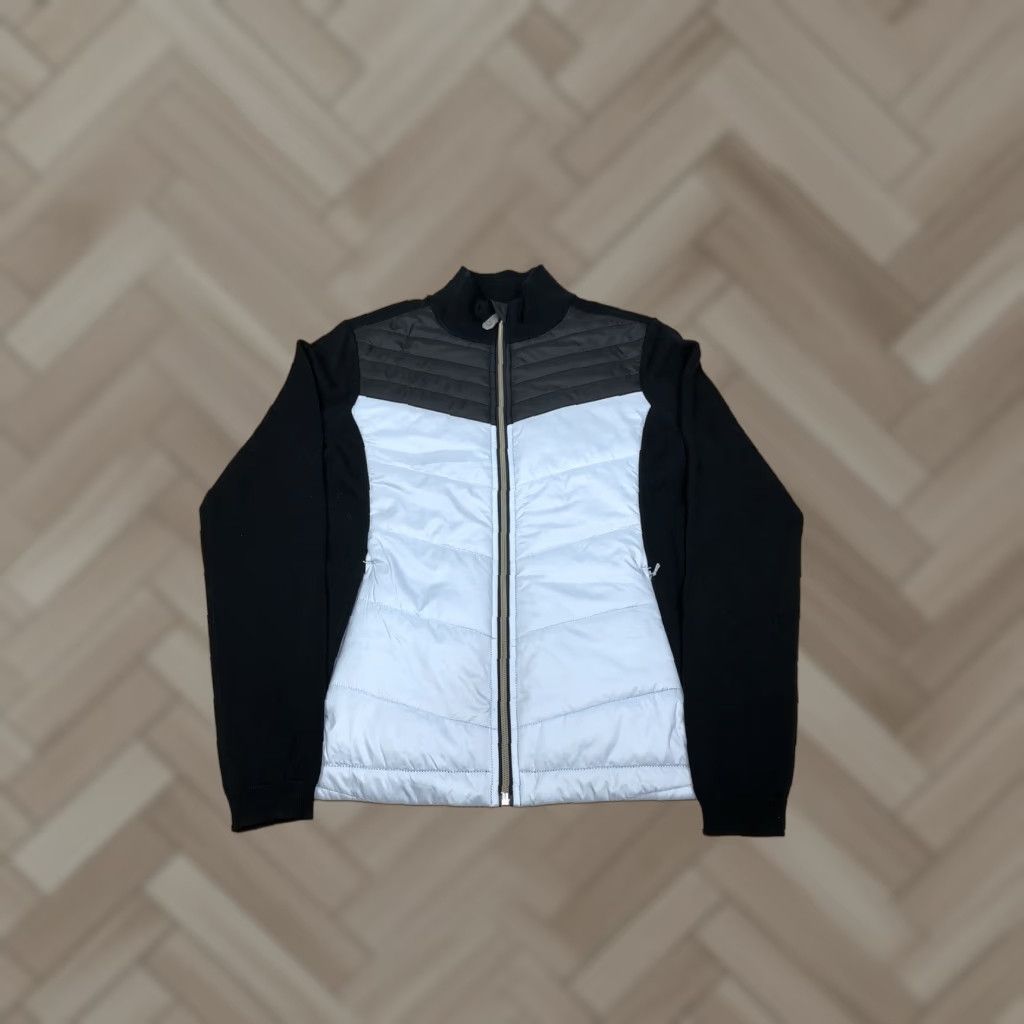 Vintage Alp N Rock Jacket Puffer XS Black White Zip Casual Womens Regular Rock Theme 1990s Size XS / US 0-2 / IT 36-38 - 1 Thumbnail