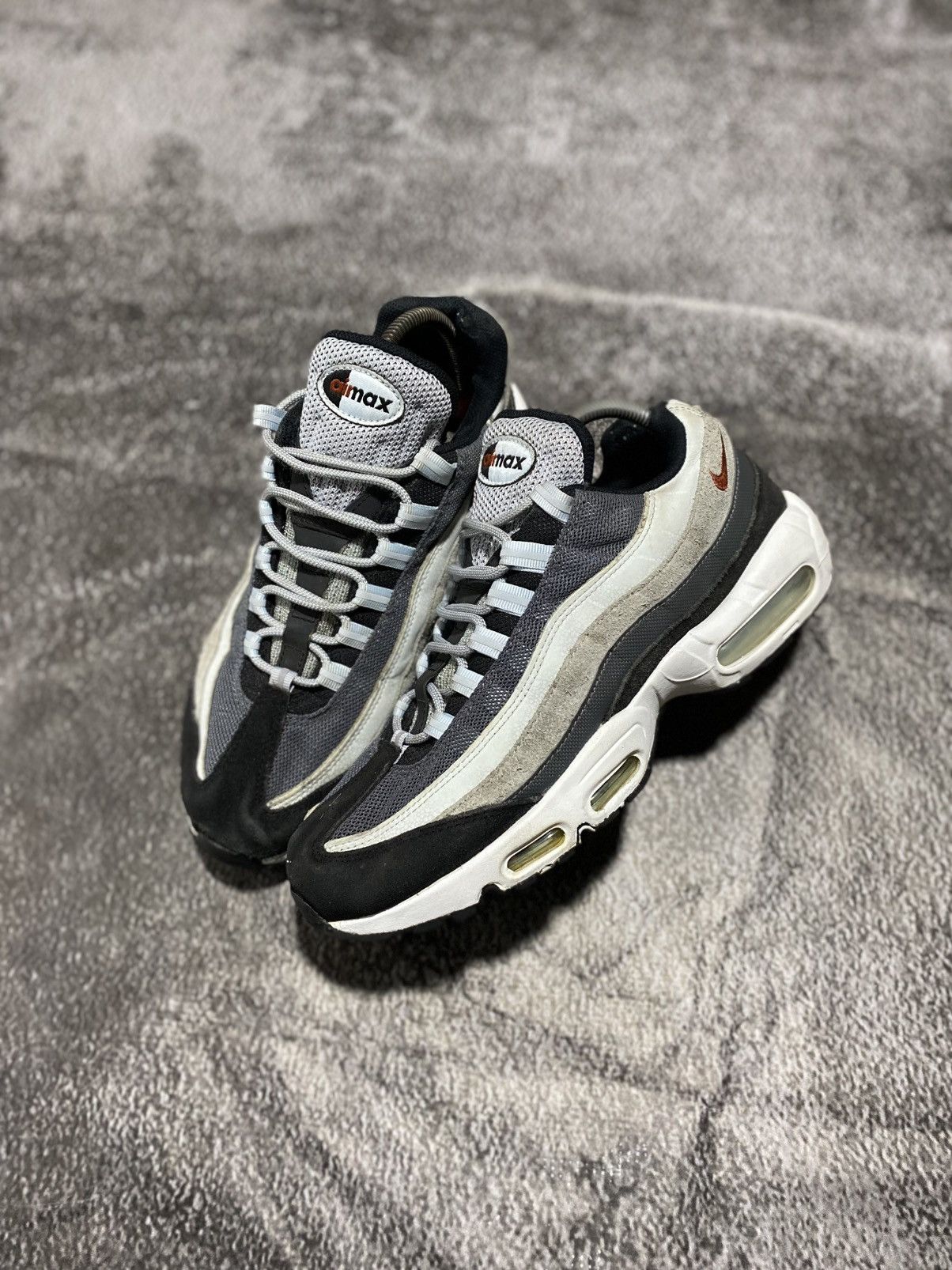 Nike Nike Air Max 95 Wolf Grey Rugged Orange Size US 10 / EU 43 - 1 Thumbnail