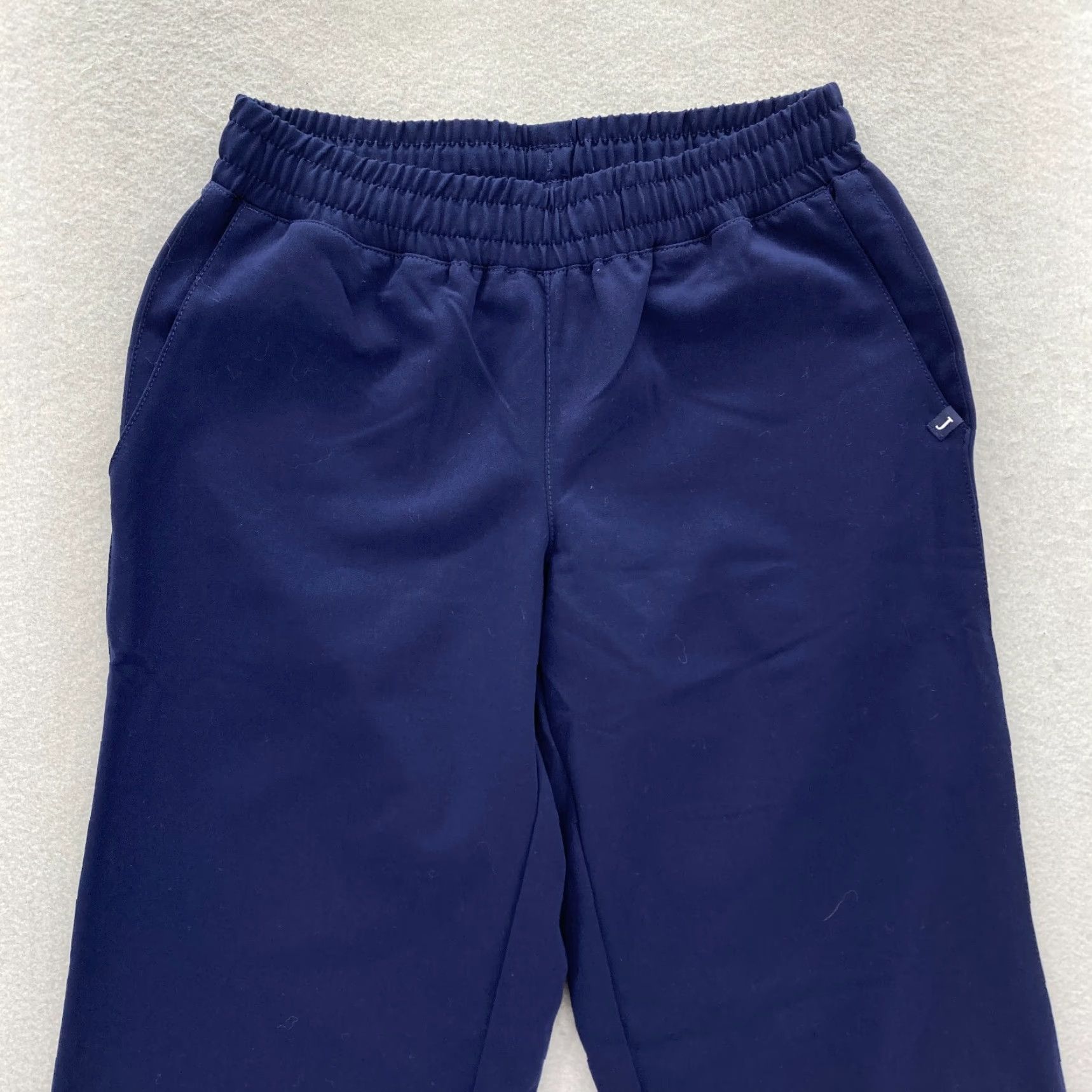 Essentials Jaanuu Essential Scrub Pants Women's XS Blue Stretch Drawstring Ankle NWT Size 26" / US 2 / IT 38 - 2 Thumbnail