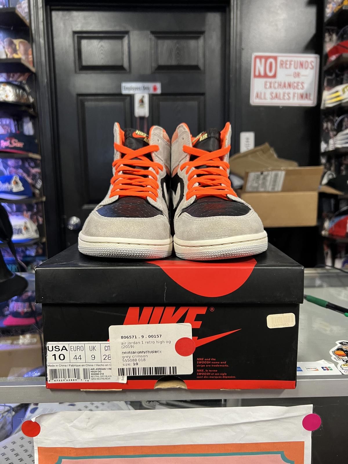 Nike 2019 Jordan High OG ‘Neutral Grey’ Size US 10 / EU 43 - 4 Thumbnail