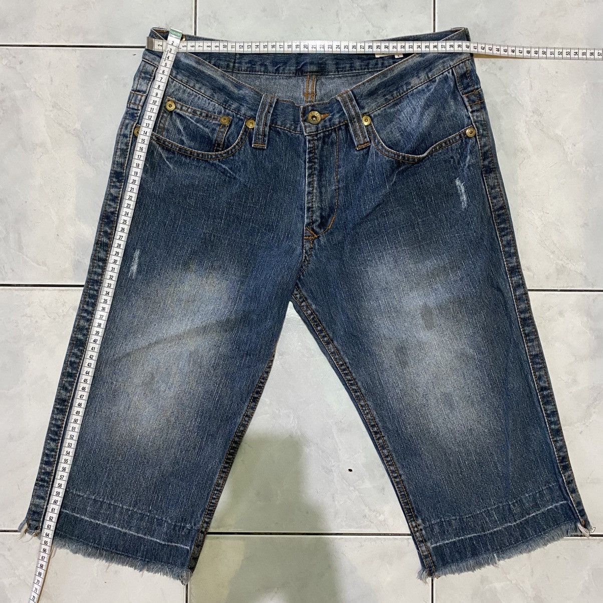 semanticdesign semanticdesign Short Jeans Denim Japanese Distressed Vintage Size US 30 / EU 46 - 19 Thumbnail