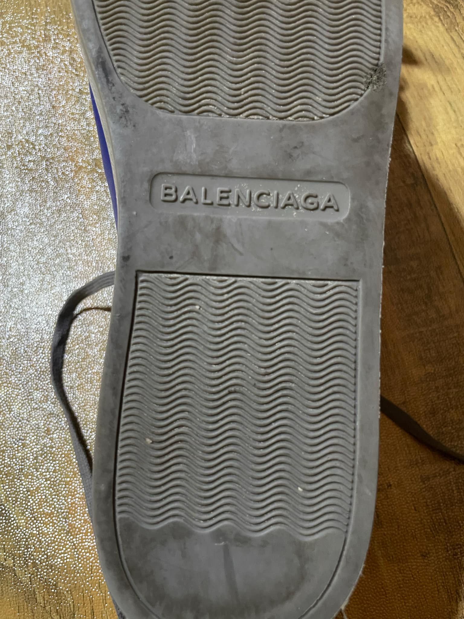 Balenciaga Balenciaga Arena Mens Blue Leather High-Top Size US 10 / EU 43 - 5 Thumbnail