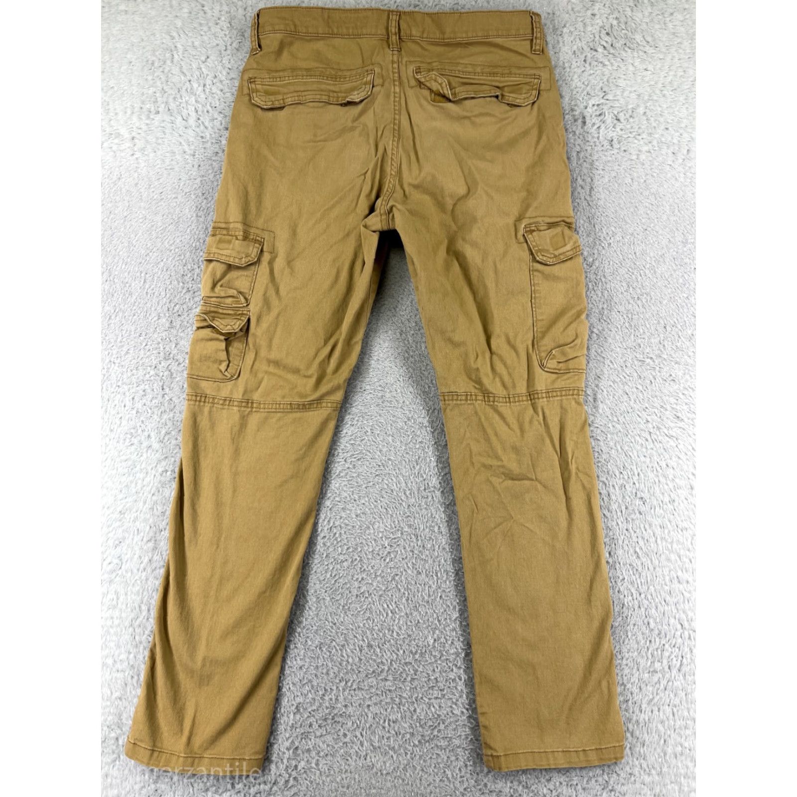 Wrangler Wrangler Pants Mens 30 Beige Khaki Casual 100% Cotton Cargo Workwear Twill Pants Size US 30 / EU 46 - 2 Thumbnail