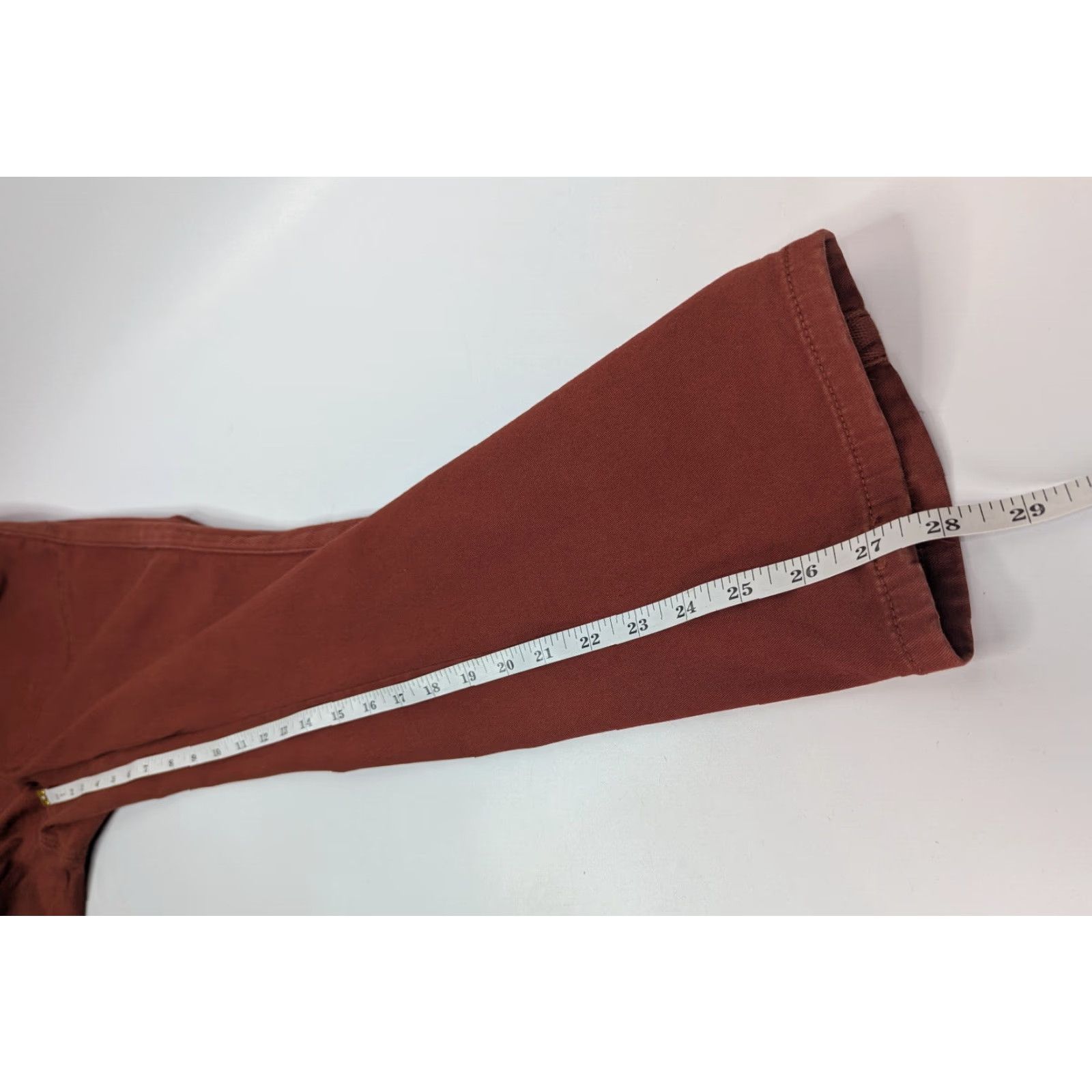 Torrid Torrid Pants Womens Size 12 Straight Cuffed Rust Maroon Trousers Blue? Size 34" / US 12 / IT 48 - 7 Thumbnail