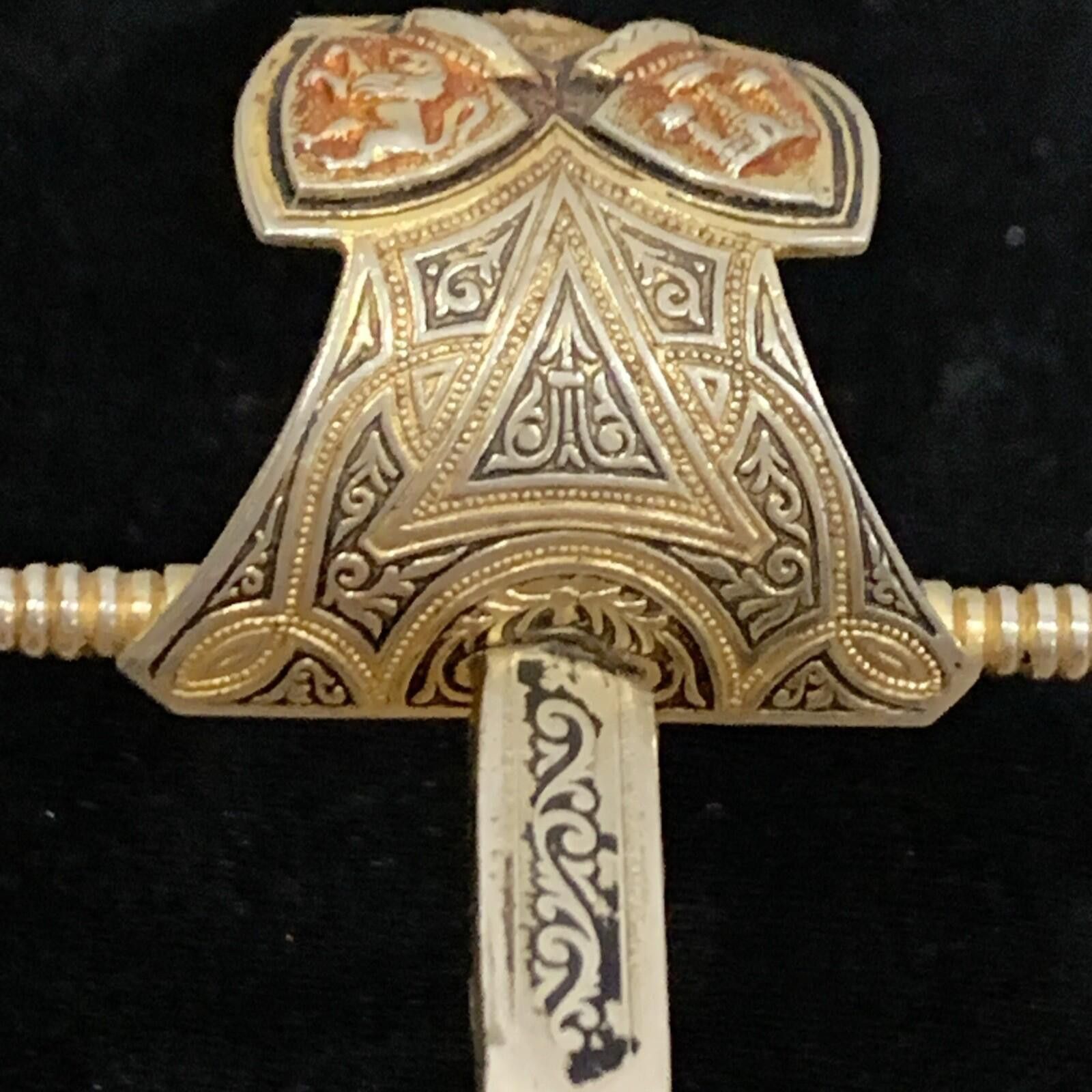Other Vintage Toledo Spain Sword Letter Opener Rapier Souvenir 8” Size ONE SIZE - 8 Thumbnail