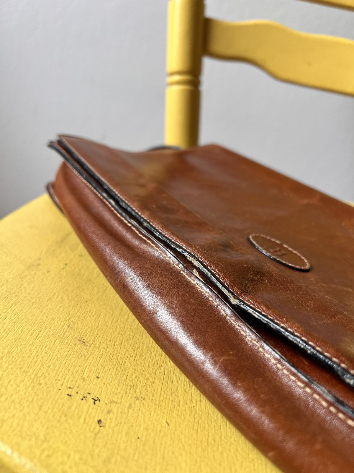 Bally Vintage Bally Brown Leather Shoulder Bag Size ONE SIZE - 12 Thumbnail
