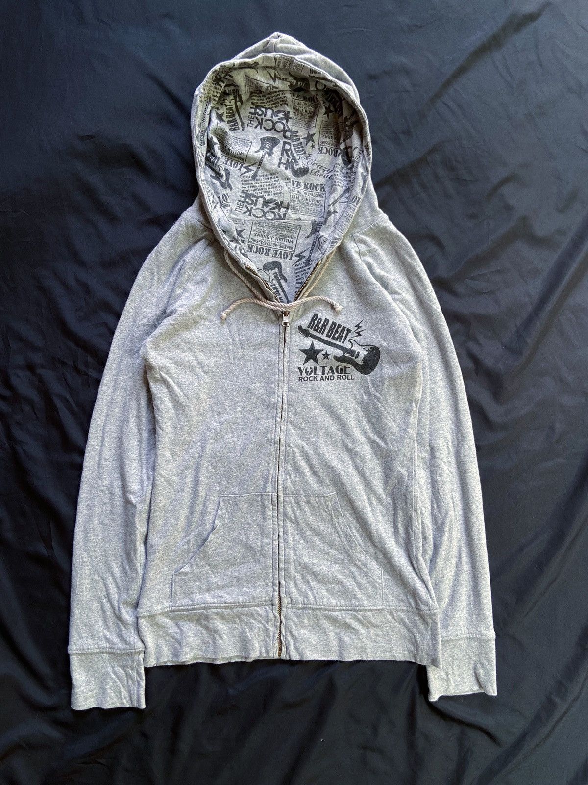 Isamu Katayama Backlash JAPANESE LOVE ROCK REVERSIBLE ZIP HOODIE Size US S / EU 44-46 / 1 - 3 Thumbnail