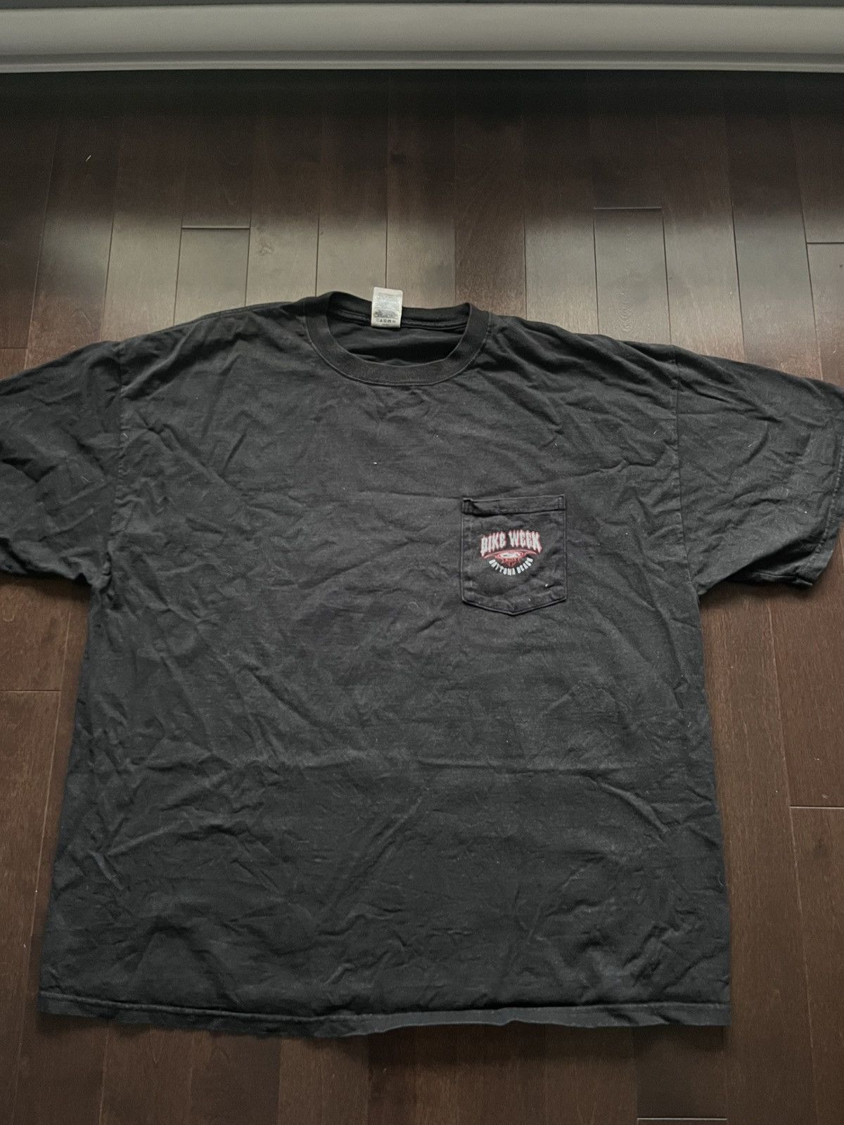Delta Vintage Bike Week 2005 Harley Style y2k Oversized Pocket Tee Size US XXL / EU 58 / 5 - 2 Thumbnail